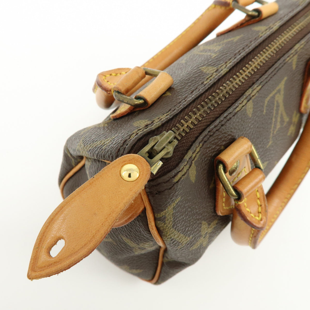 Louis Vuitton Monogram Mini Speedy Hand Bag and Strap M41534 J52312 Lot
