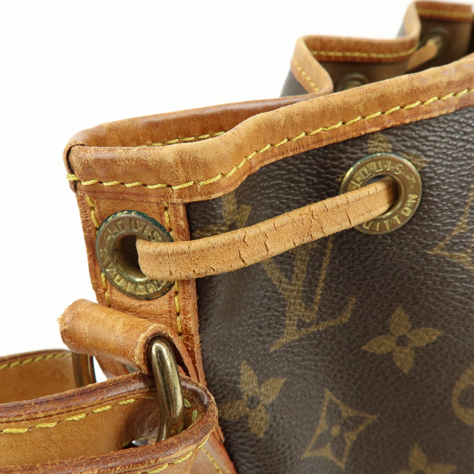 Louis Vuitton Monogram Canvas Petit Noe Shoulder Bag Brown M42226