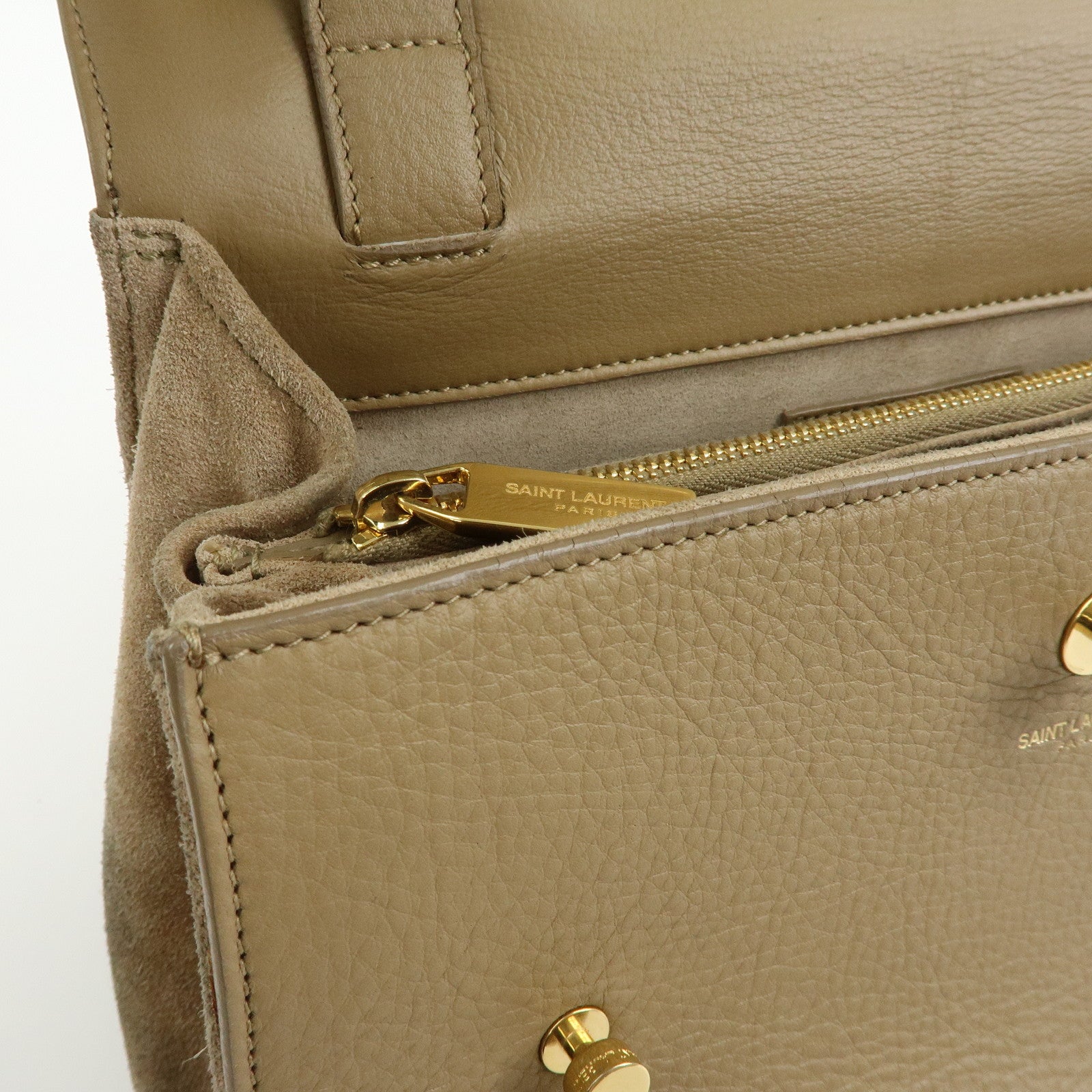 SAINT LAURENT PARIS Muse Two Leather Suede 2Way Bag Hand Bag 368229