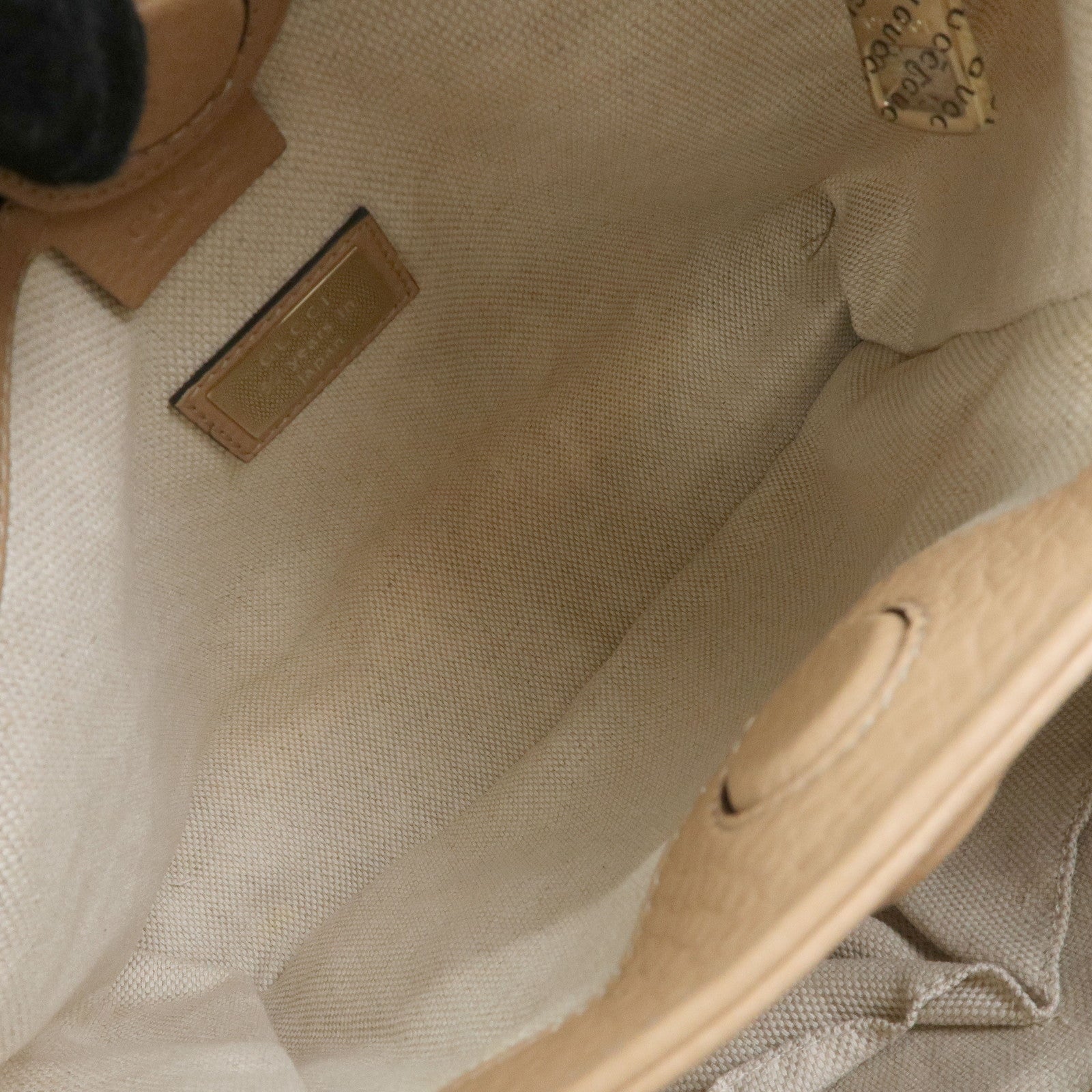 GUCCI Bamboo Flora Canvas Leather 2Way Bag Japan Limited Ivory 336032