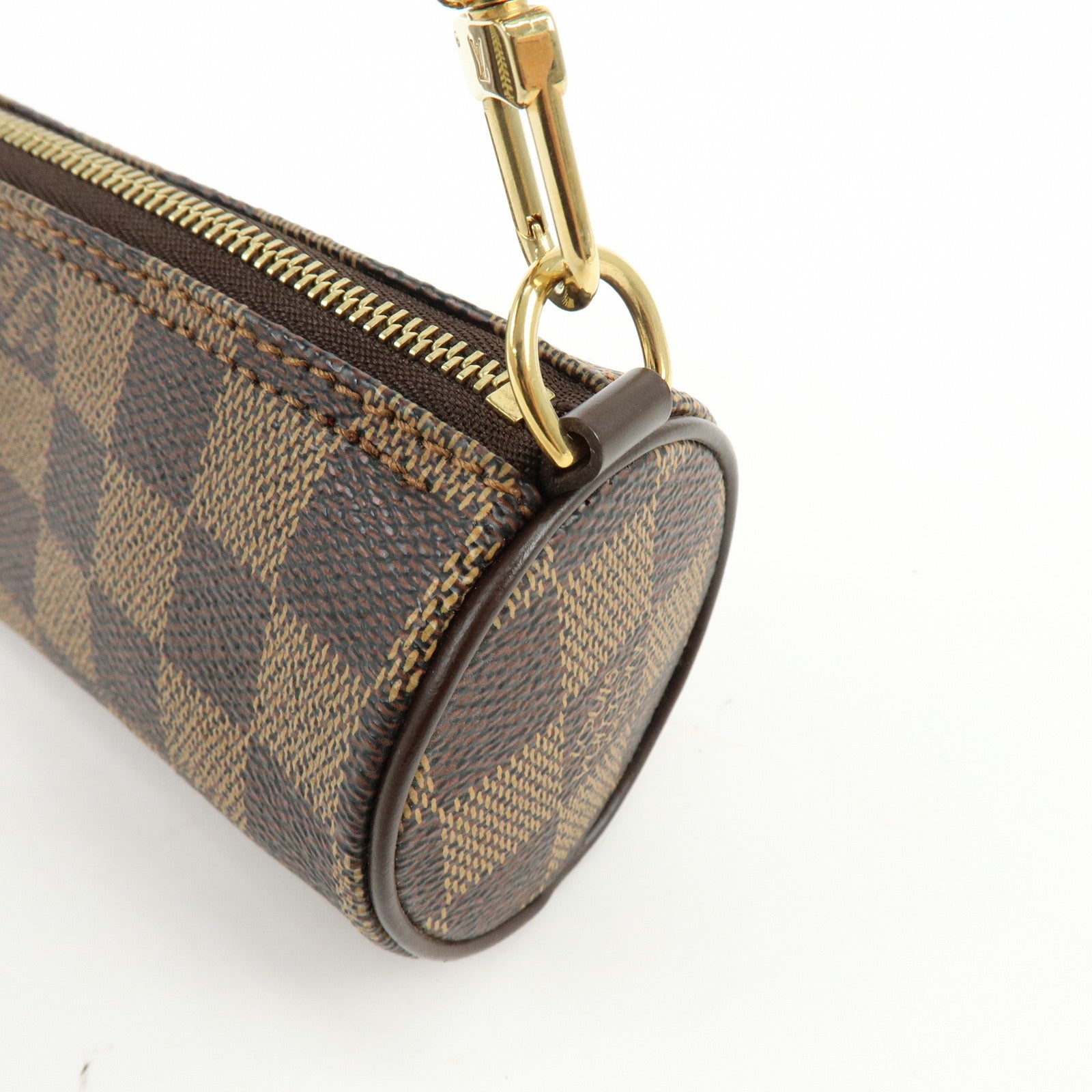 Louis Vuitton Damier Mini Pouch for Papillon Bag Brown Damier Ebene