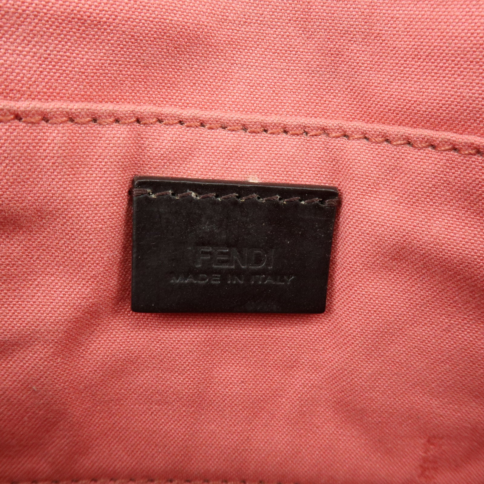 FENDI PVC Mini Pochette Shoulder Bag Crossbody Bag Pink 8M0315