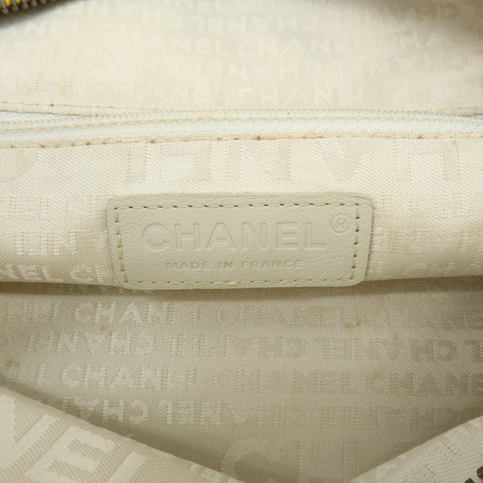 CHANEL Chocolate Bar COCO Mark Caviarskin Boston Bag Yellow A28023