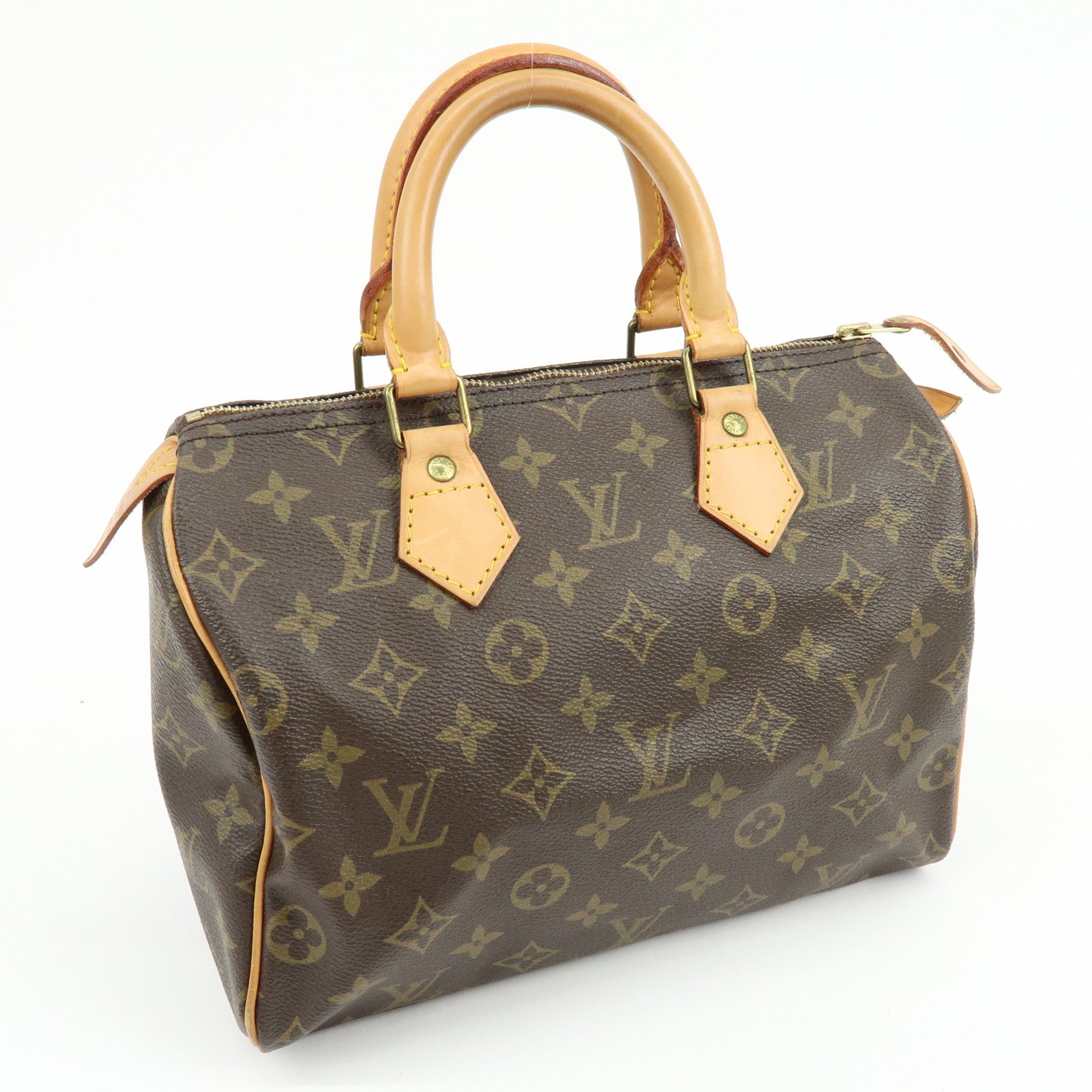 Louis Vuitton Monogram Speedy 25 Boston Bag Hand Bag Brown M41528