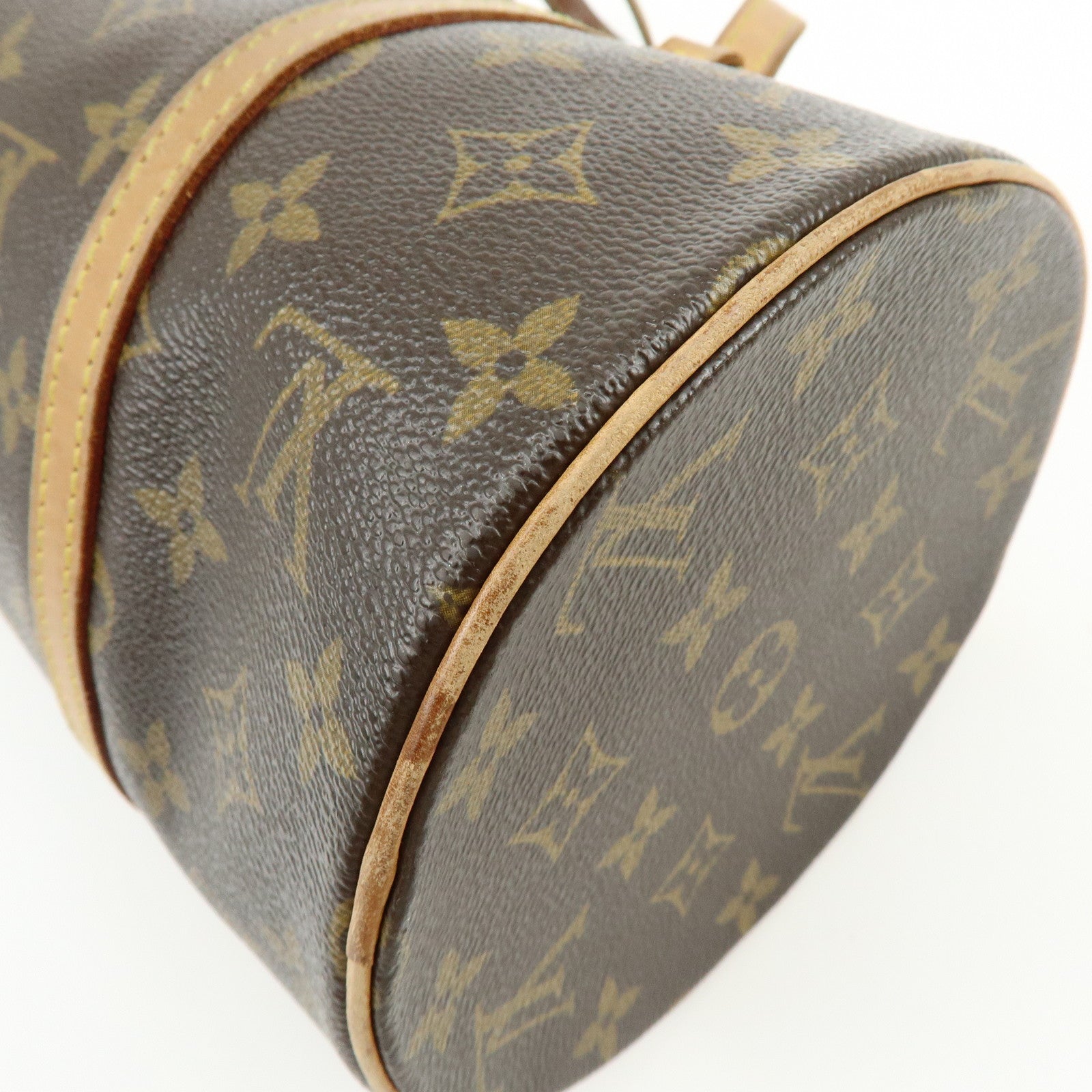 Louis Vuitton Monogram Papillon 30 Hand Bag Brown M51385