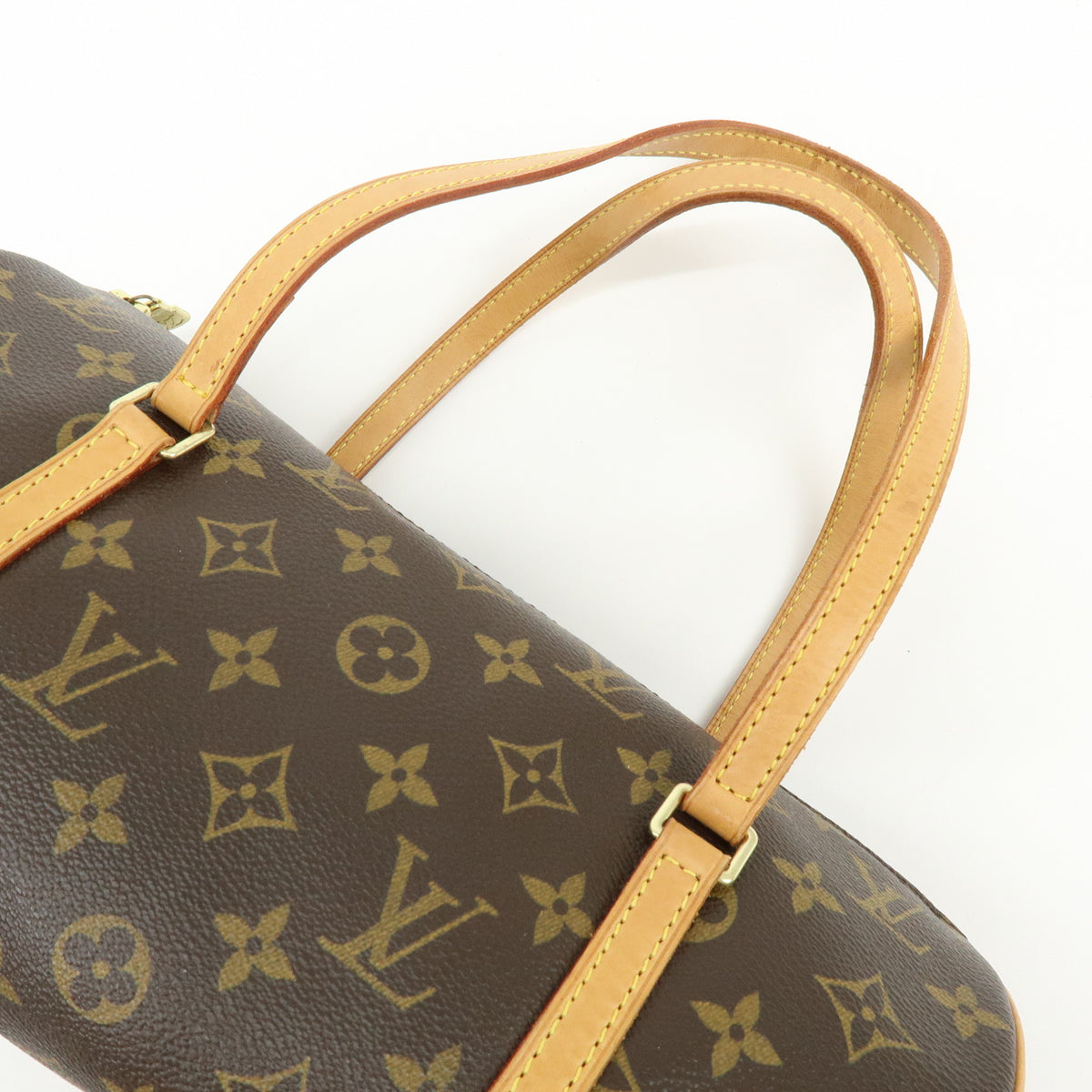 Louis Vuitton Monogram Papillon 30 Hand Bag Brown M51385