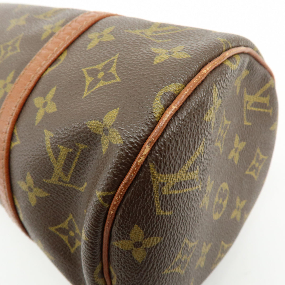 Louis Vuitton Monogram Papillon 30 Hand Bag Brown M51365