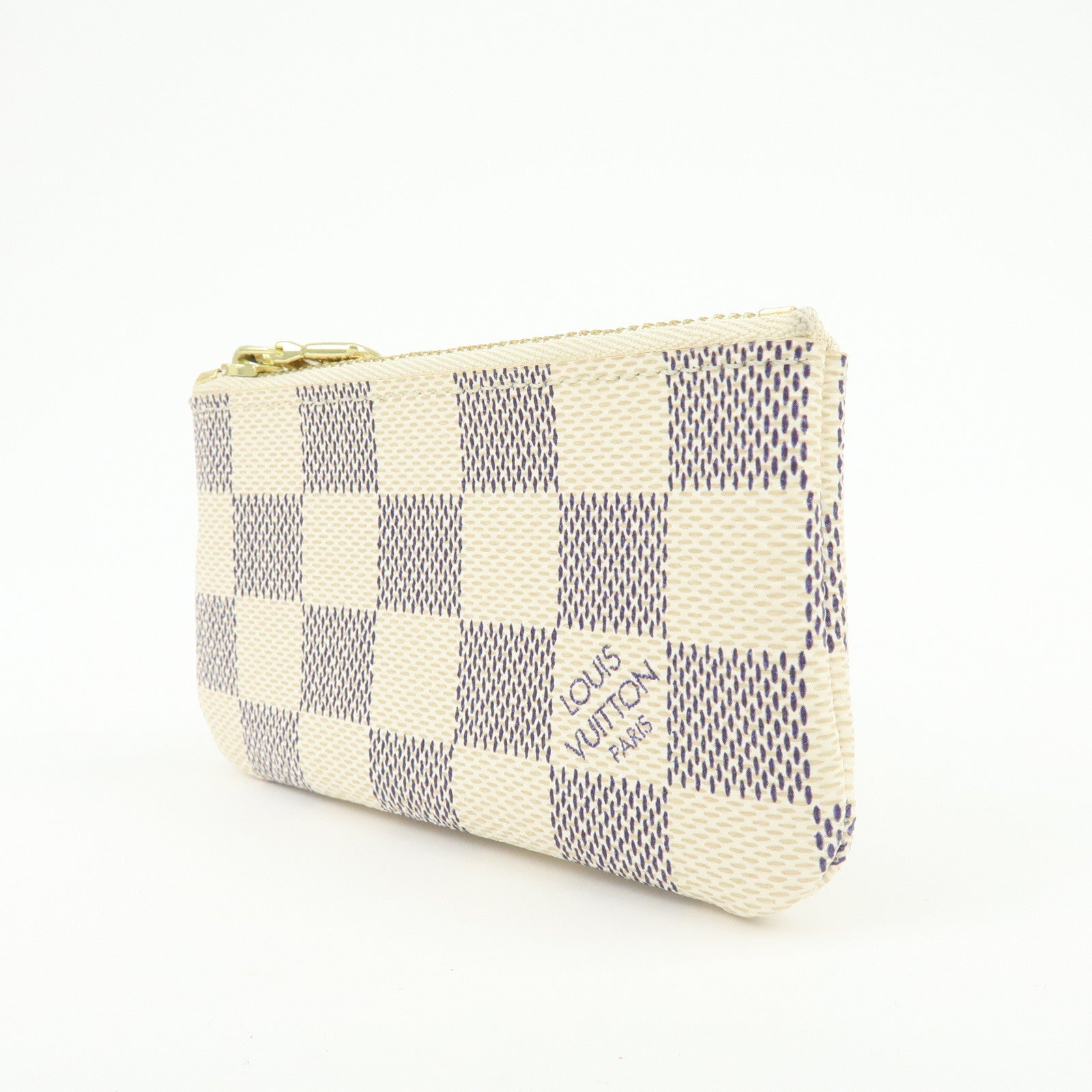 Louis Vuitton Damier Azur Pochette Cles Coin Case N62659