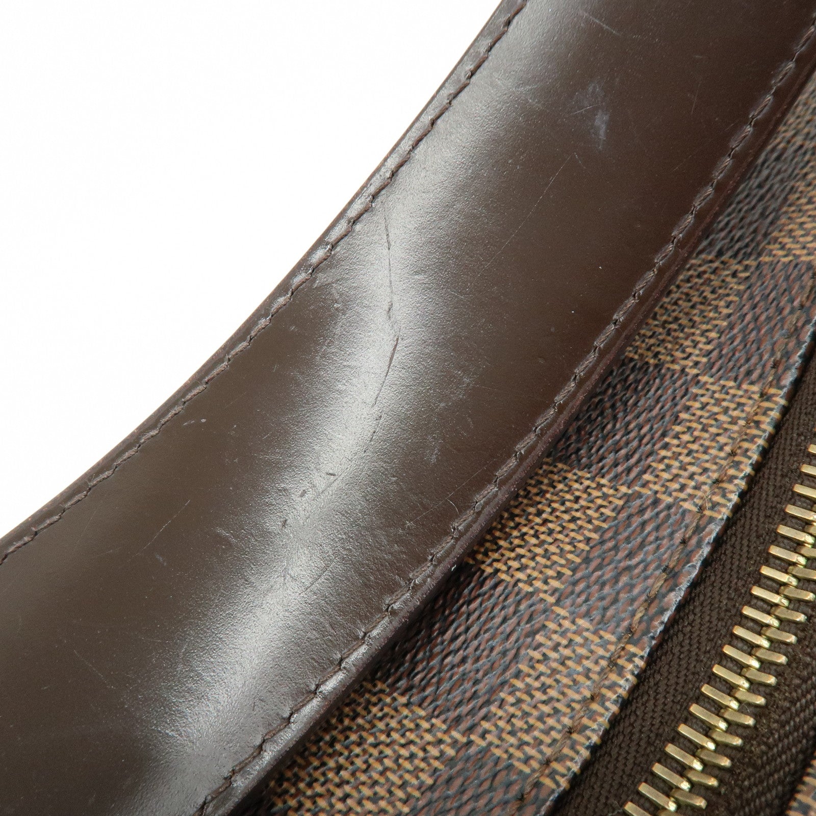 Louis Vuitton Damier Canvas Portobello PM Shoulder Bag Brown N41184