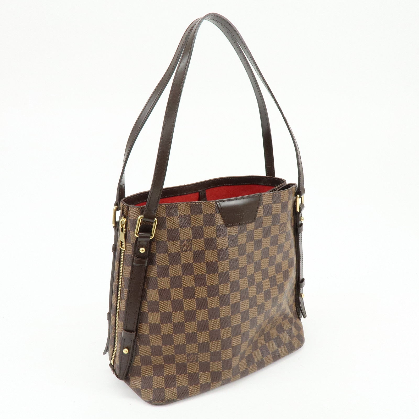 Louis Vuitton Damier Cabas Rivington Canvas Shoulder Bag Brown N41108