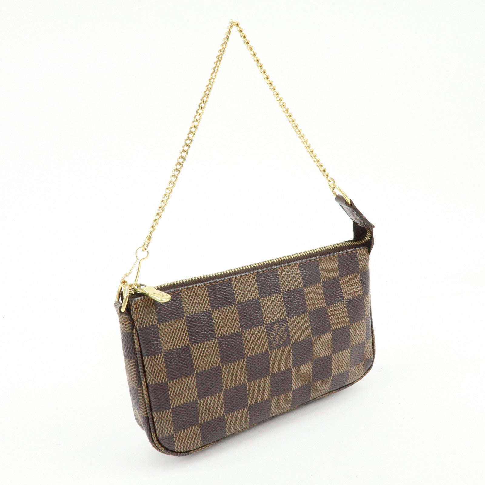 Louis Vuitton Damier Ebene Mini Pochette Accessoires Hand Bag