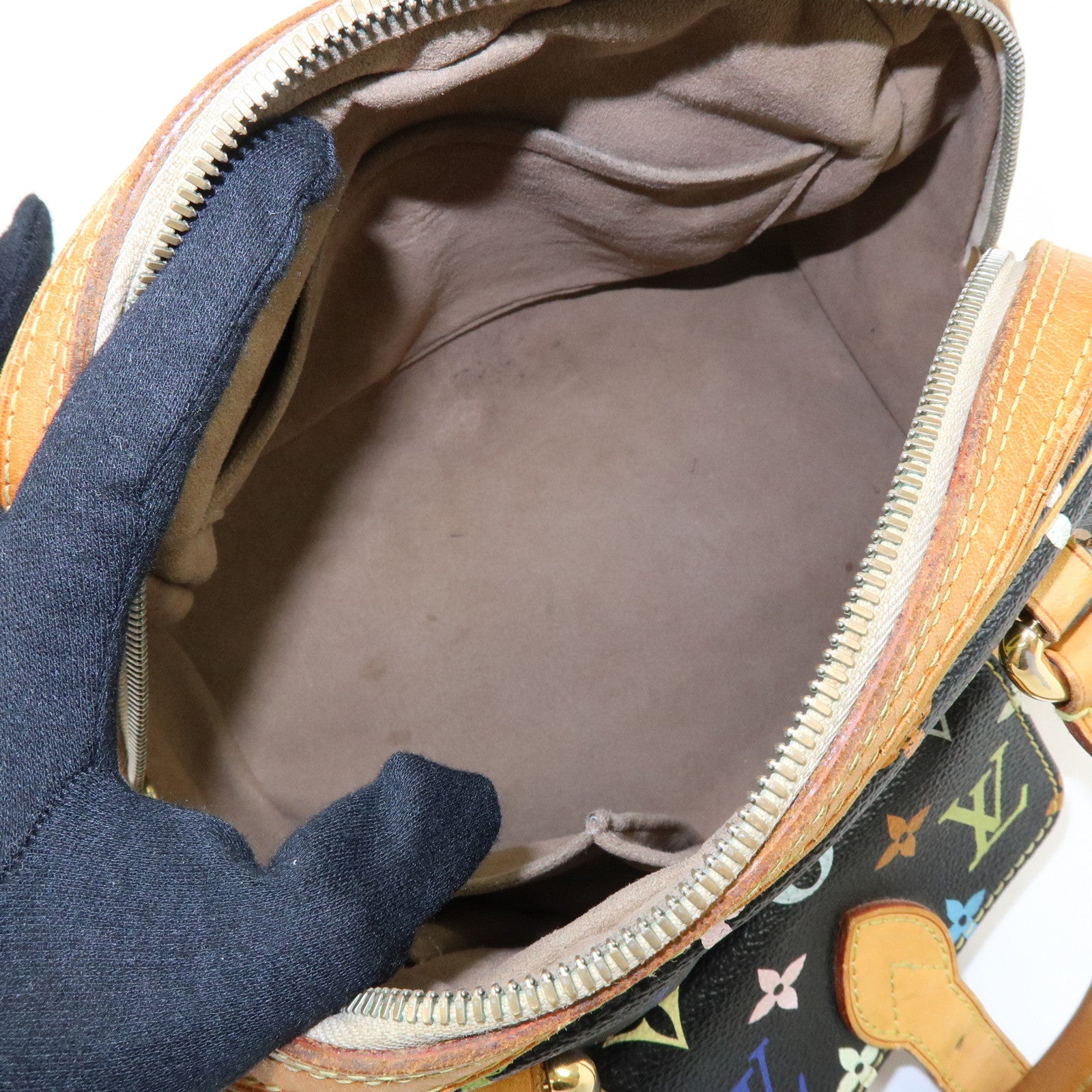 Louis Vuitton Monogram Multicolor Priscilla Hand Bag Noir M40097