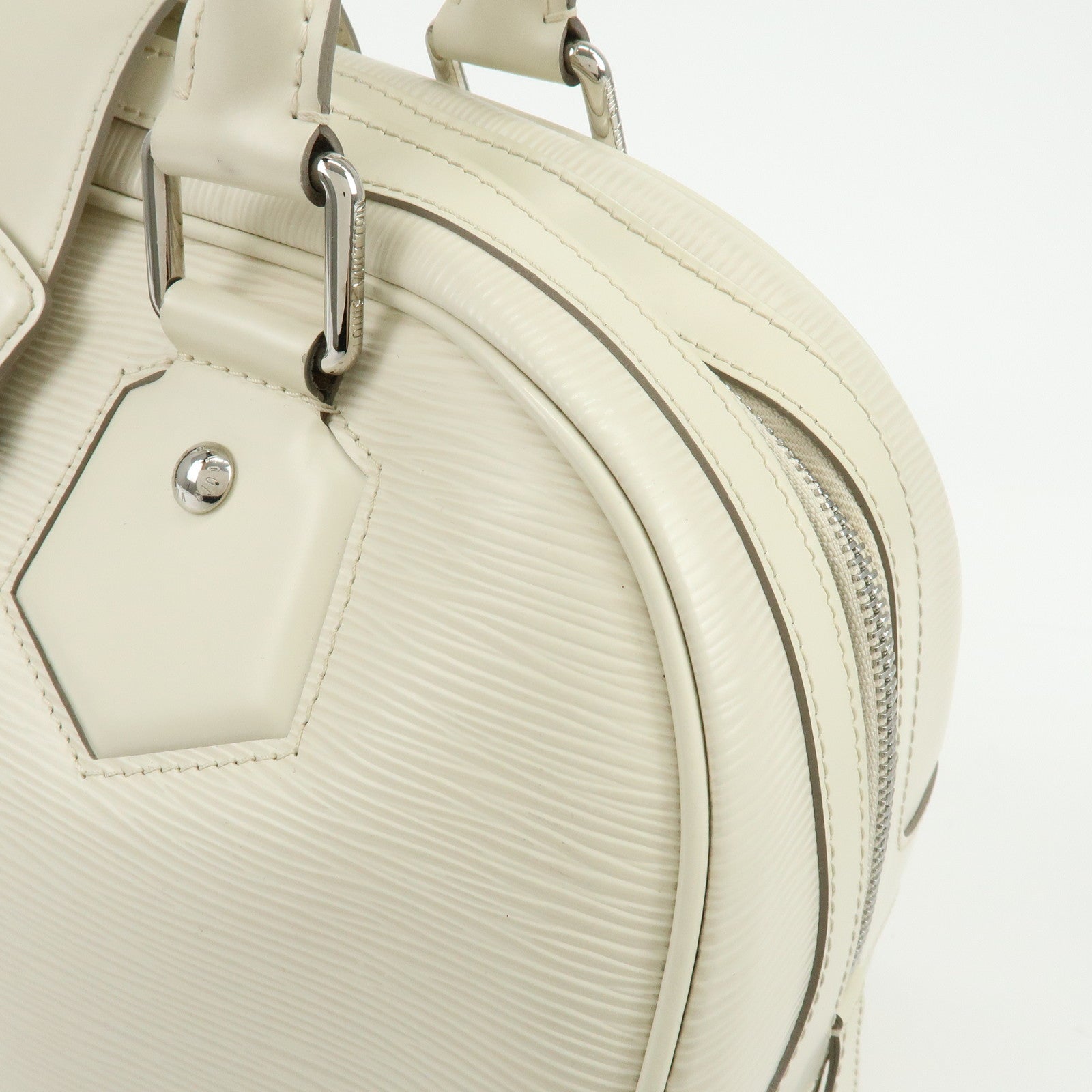 Louis Vuitton Epi Montaigne GM Bowling Hand Bag Ivoire White M5931J
