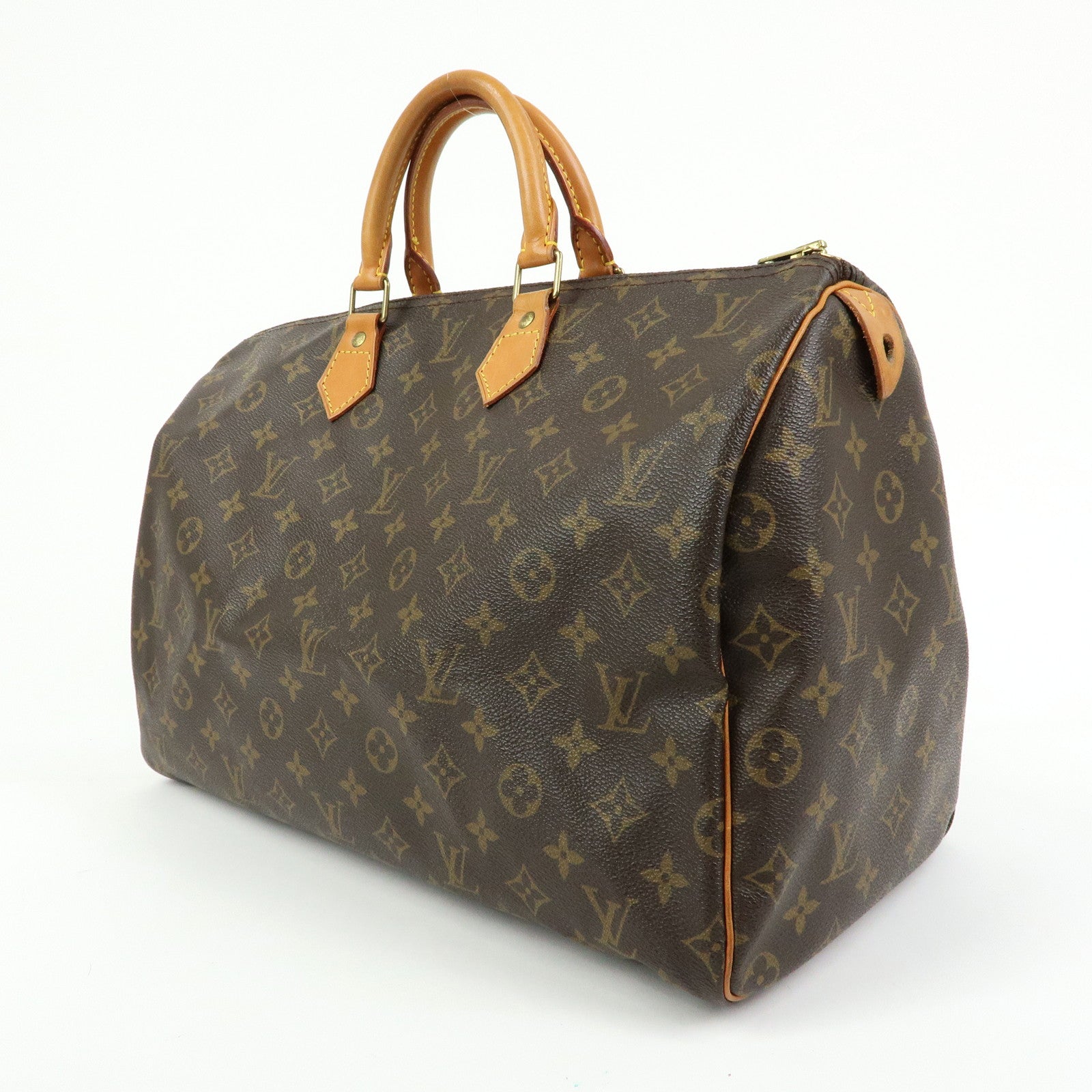 Louis Vuitton Monogram Speedy 40 Hand Bag Boston Bag Brown M41522