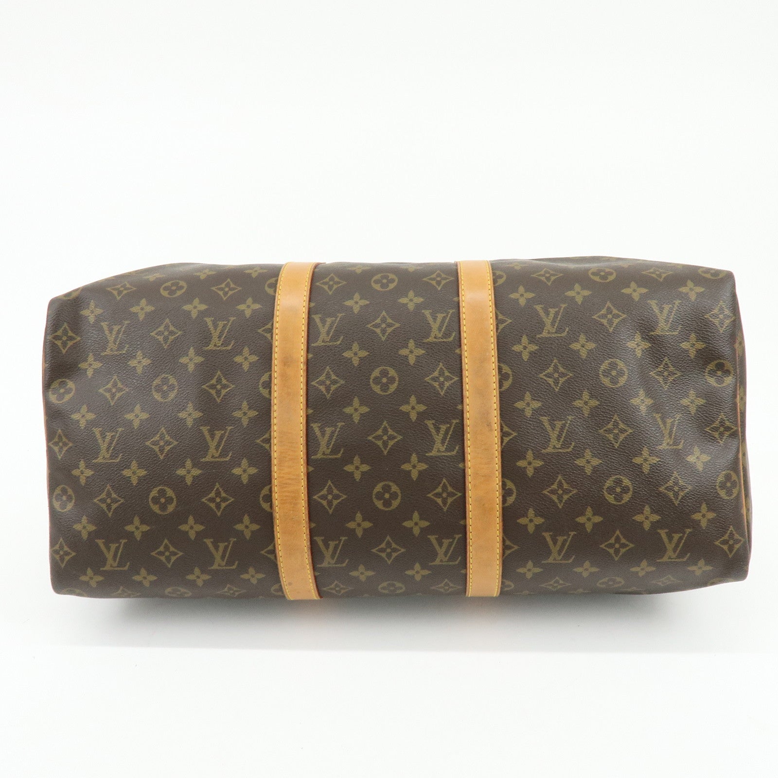 Louis Vuitton Monogram Keep All 50 Boston Bag Hand Bag Brown M41426