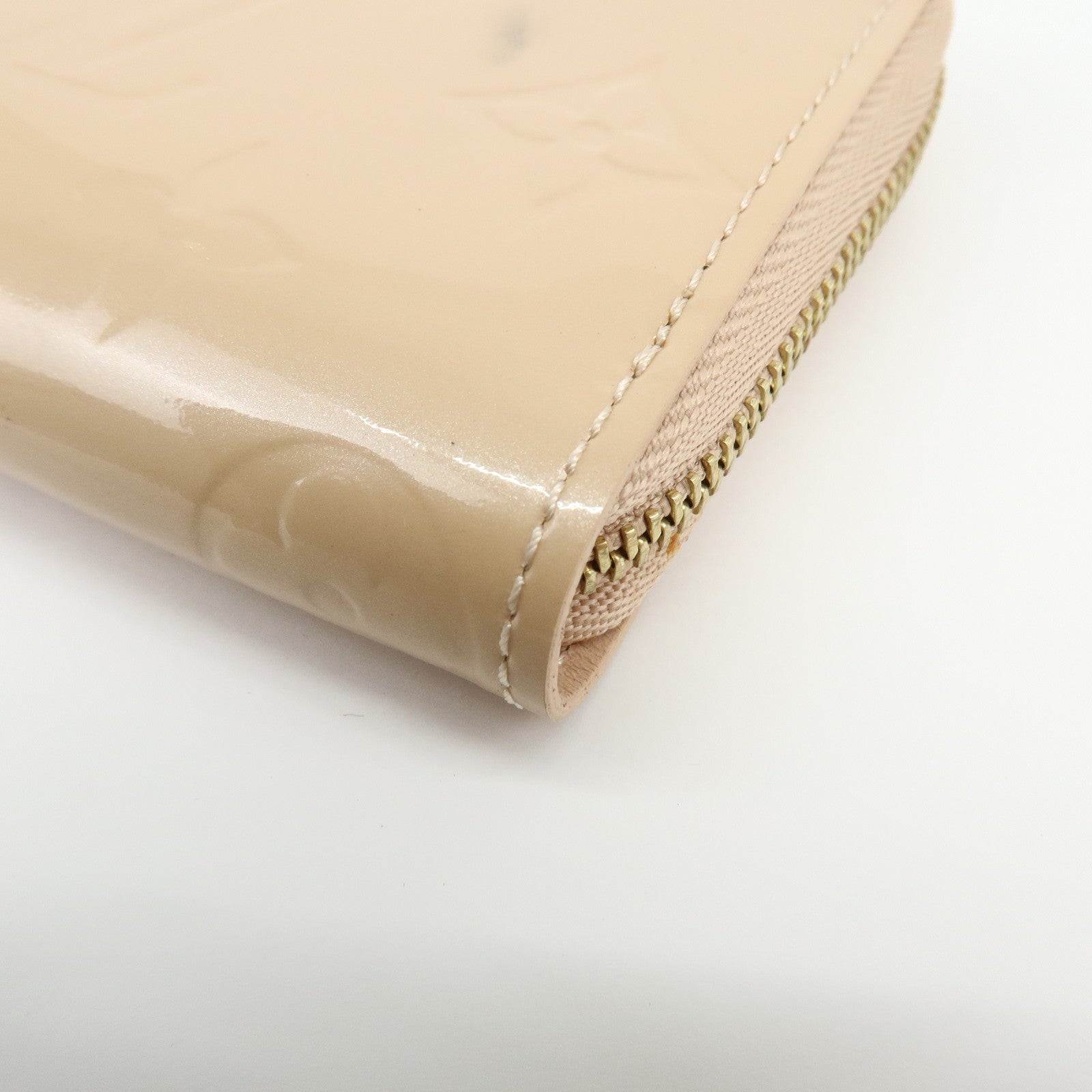 Louis Vuitton Monogram Vernis Zippy Coin Case Rose Florentin M91535
