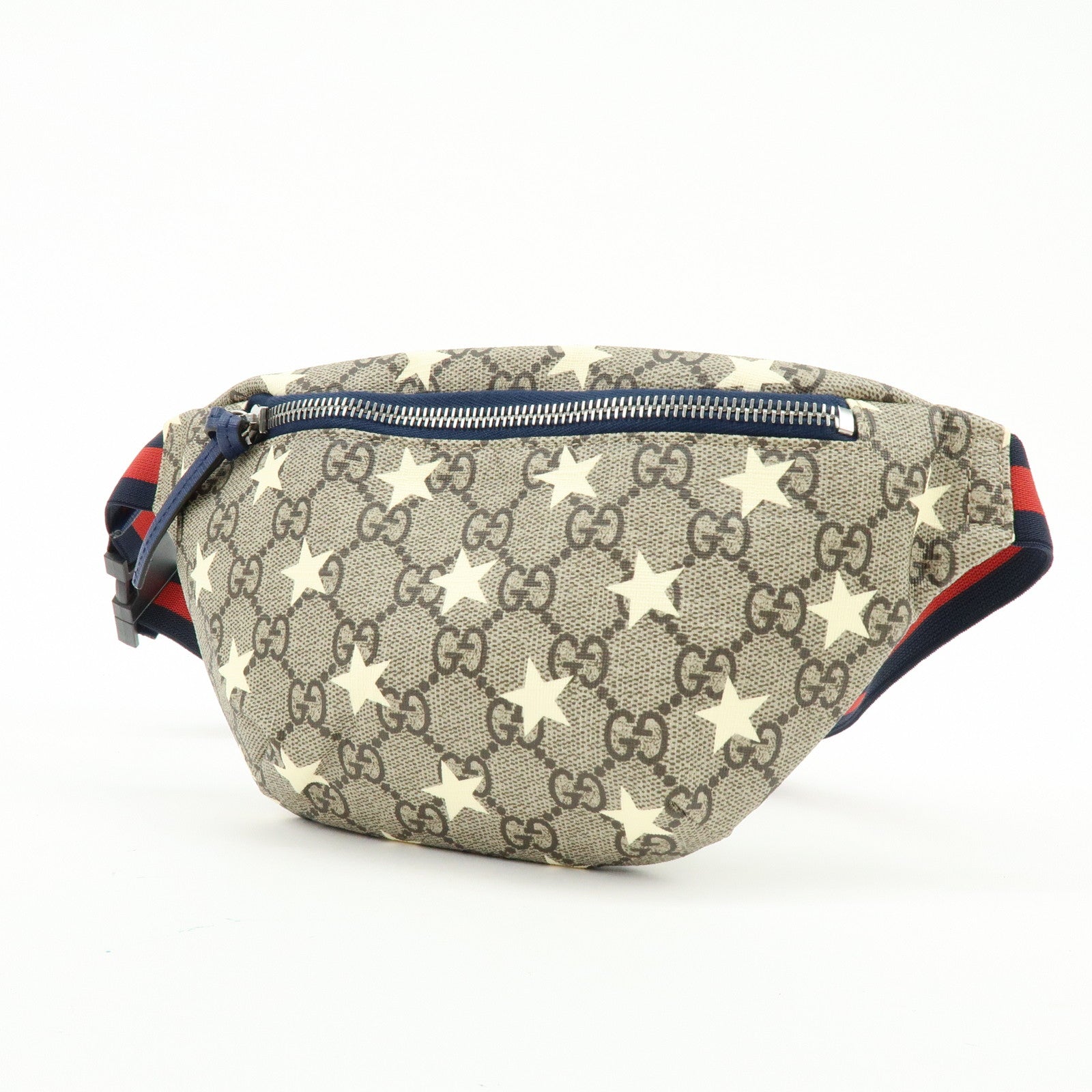 GUCCI Children's GG Supreme Body Waist Bag Beige Star Motif 502095