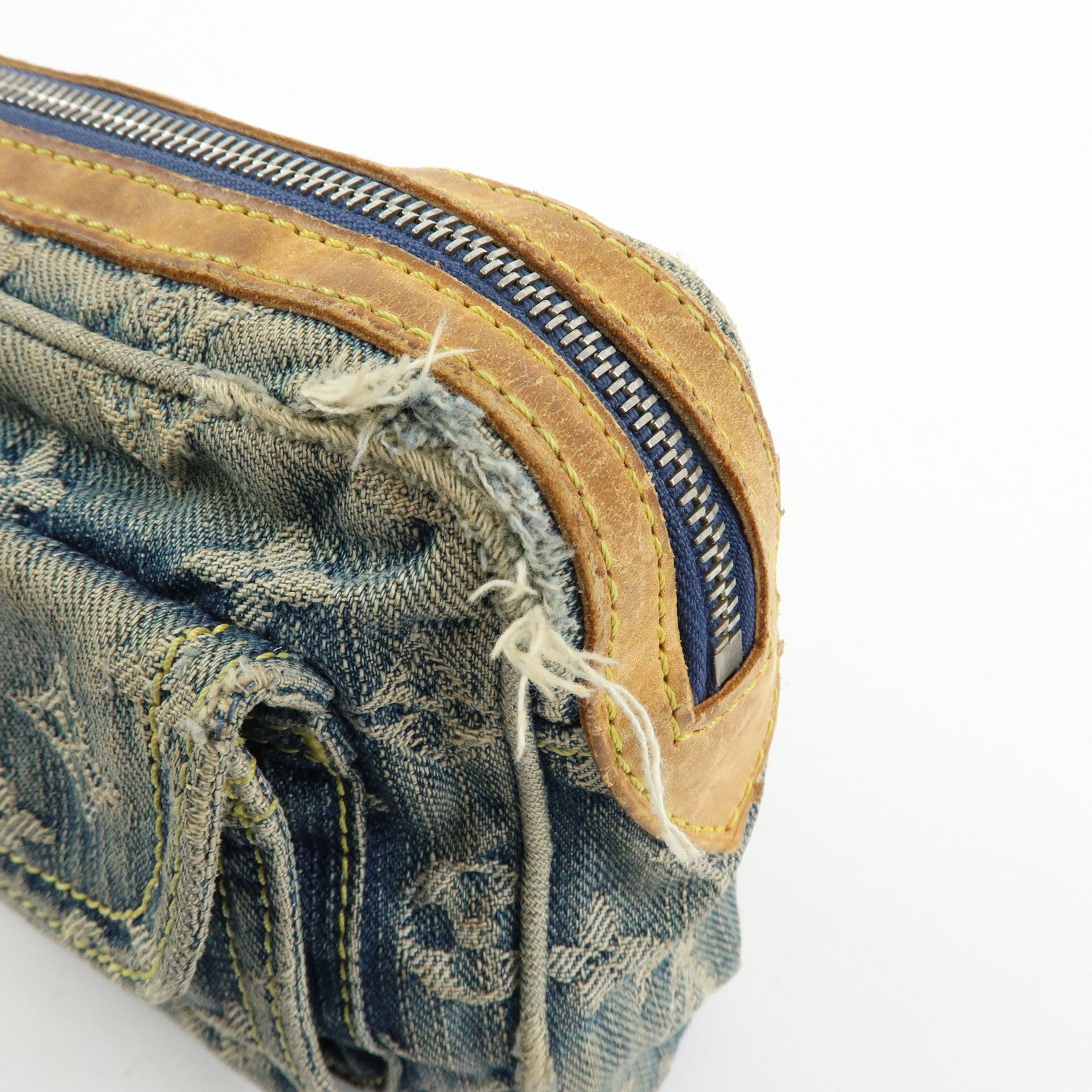 Louis Vuitton Monogram Denim Bum Bag Waist Bag Blue M95347