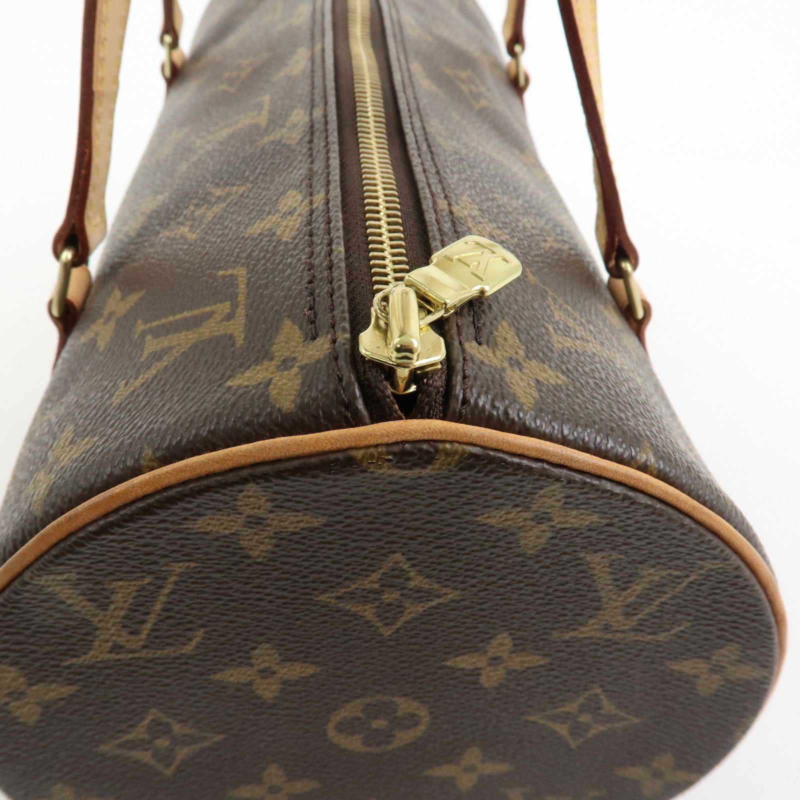 Louis Vuitton Monogram Papillon 30 Hand Bag & Pouch Brown M51385