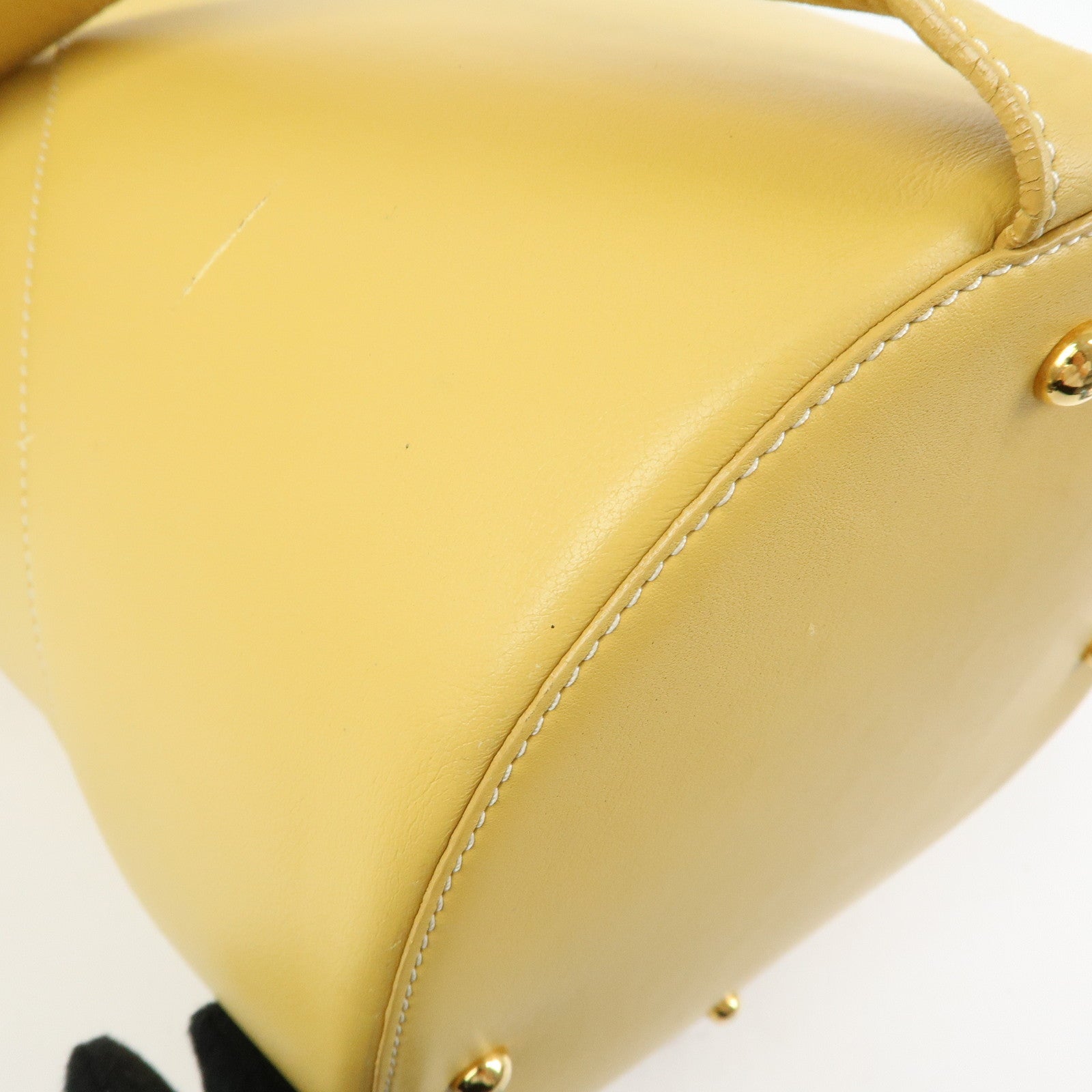 LOEWE Anton Anagram Leather Shoulder Bag Backpack and Pouch Yellow