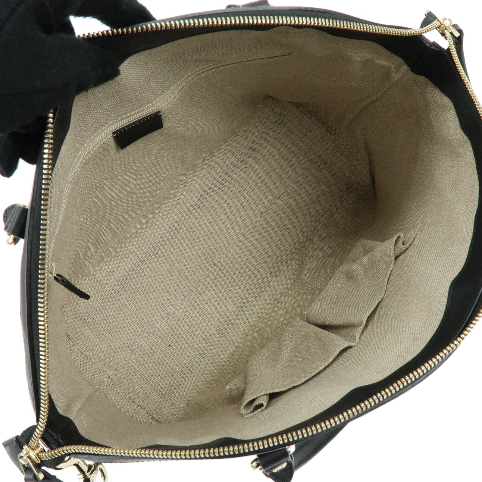 GUCCI Microguccissima Leather 2Way Bag Hand Bag Black 449657