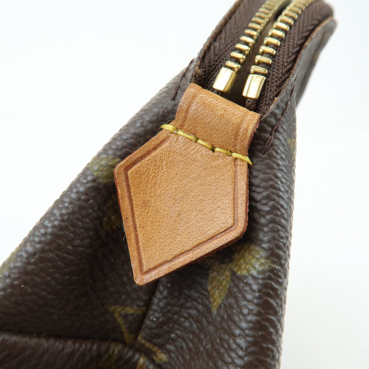 Louis Vuitton Monogram Pochette Cosmetic PM Pouch Brown M47515