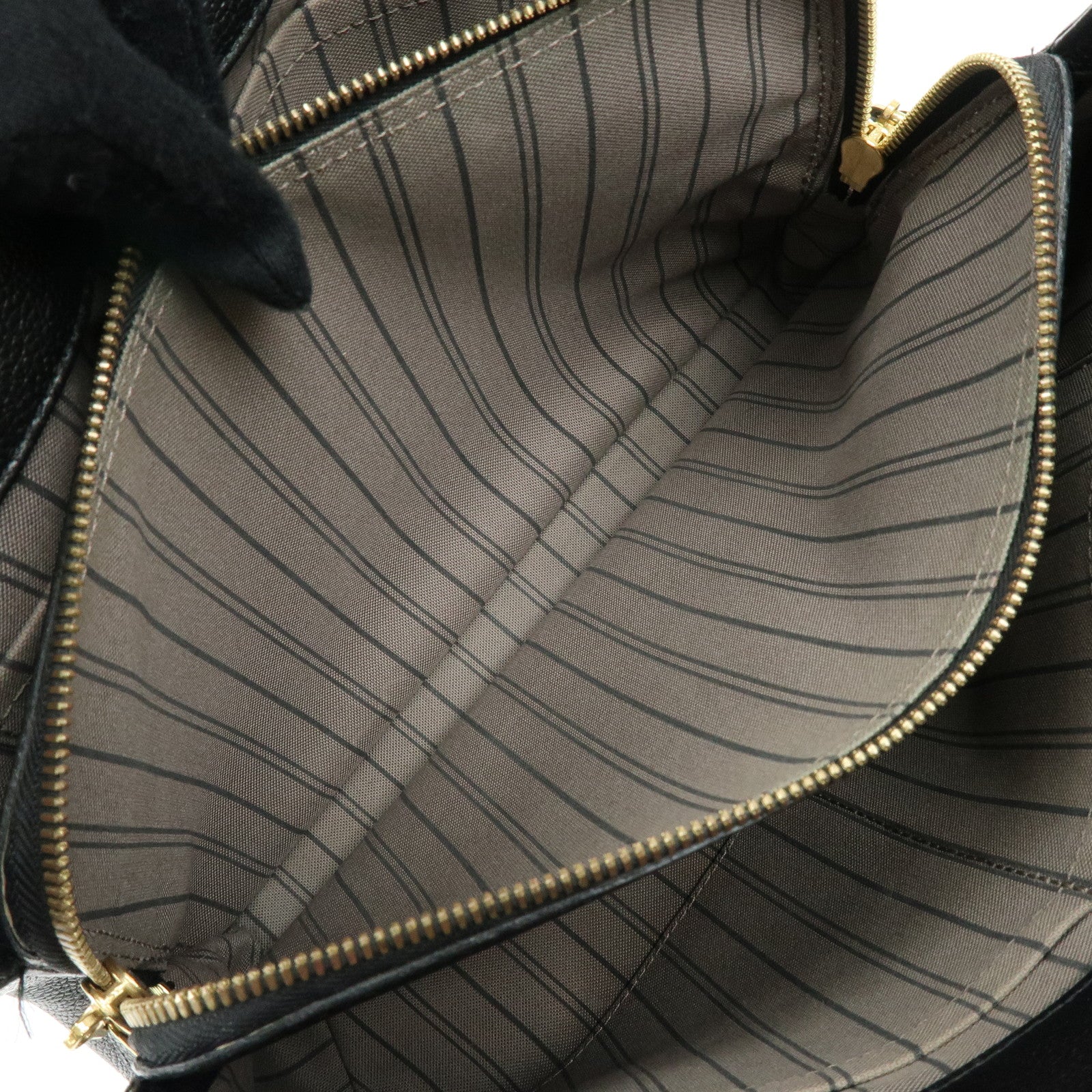 Louis Vuitton Monogram Empreinte Montaigne MM 2Way Hand Bag Noir M41048