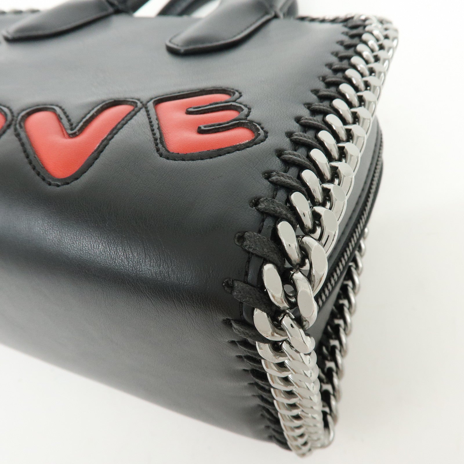 STELLA MCCARTNEY Falabella ALL IS LOVE Leather 2Way Hand Shoulder Bag