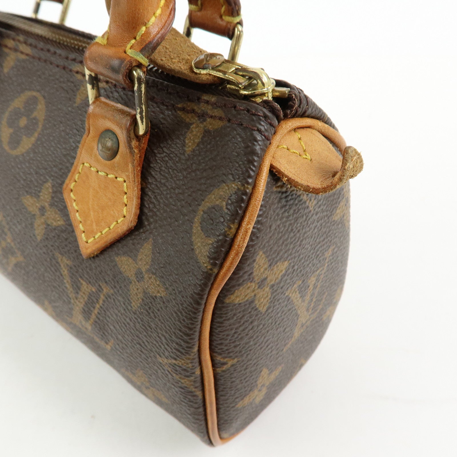 Louis Vuitton Monogram Mini Speedy & Strap 2Way Hand Bag Brown M41534