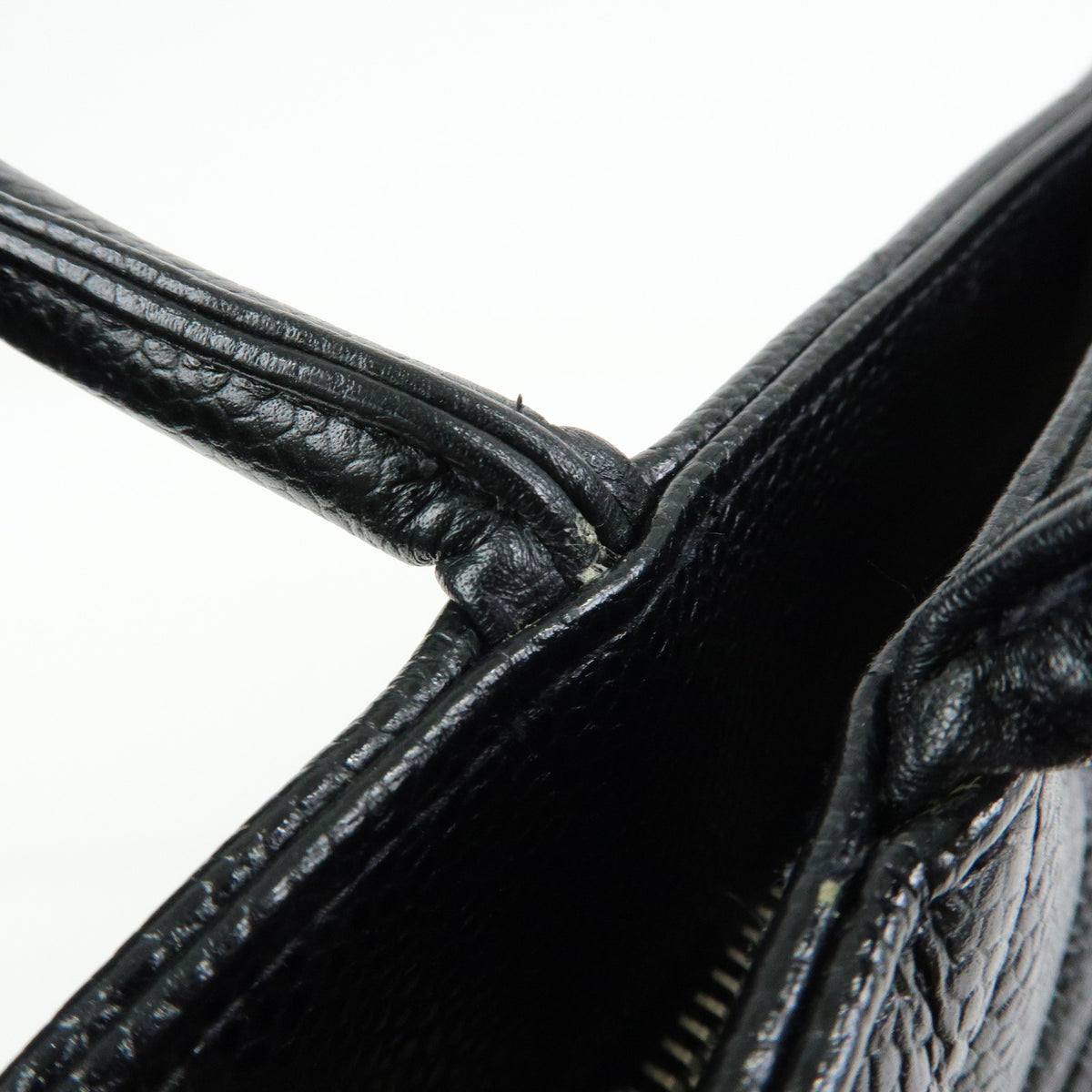 CHANEL Medallion Matelasse COCO Mark Caviarskin Tote Bag Black A01804