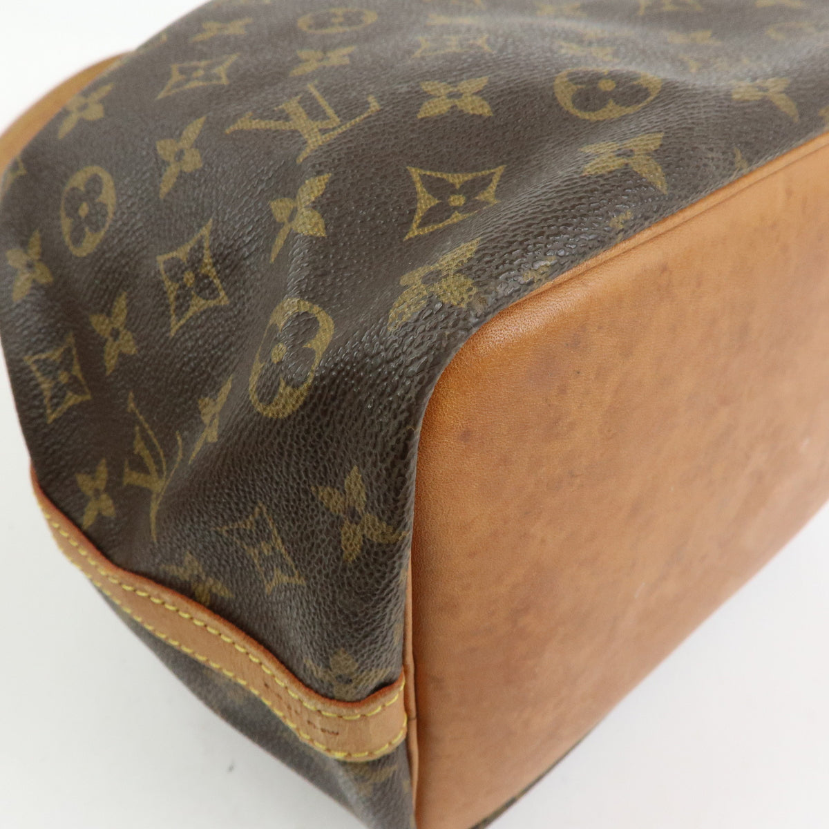 Louis Vuitton Monogram Petit Noe Shoulder Bag Brown M42226