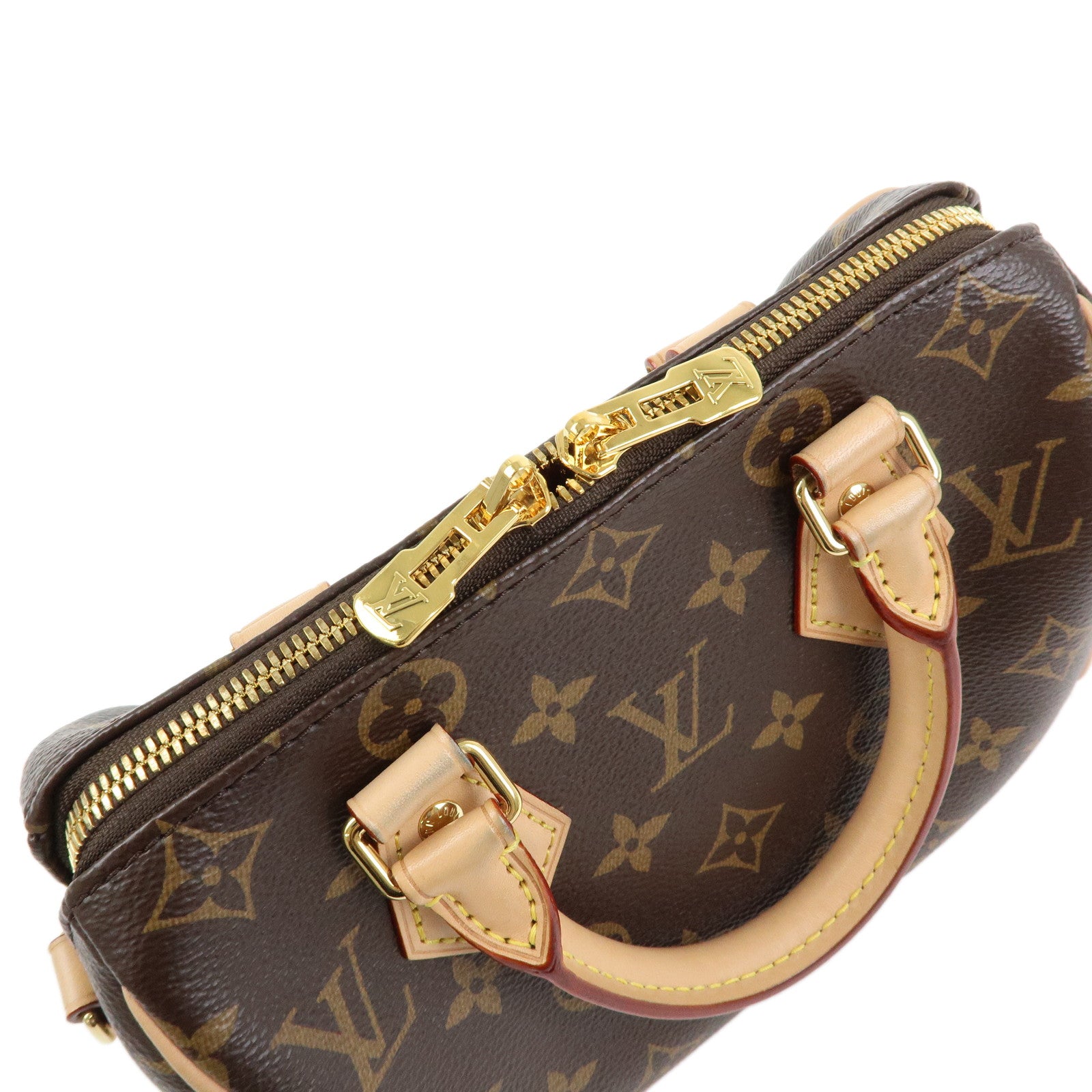 Louis Vuitton Monogram Speedy 20 Bandouliere 2Way Hand Bag Brown M46234