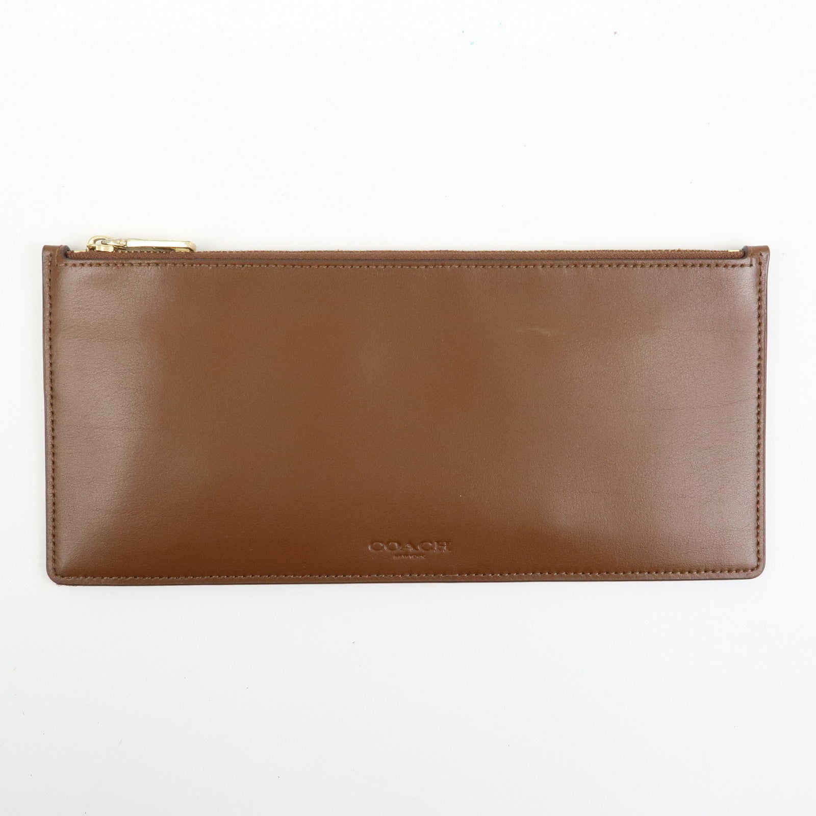 COACH Set of 2 Signature PVC Leather Shoulder Bag Cosmetic Pouch
