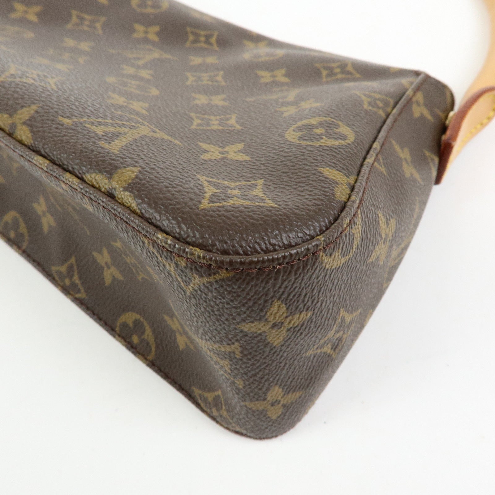 Louis Vuitton Monogram Mini Looping Canvas Shoulder Bag Brown M51147