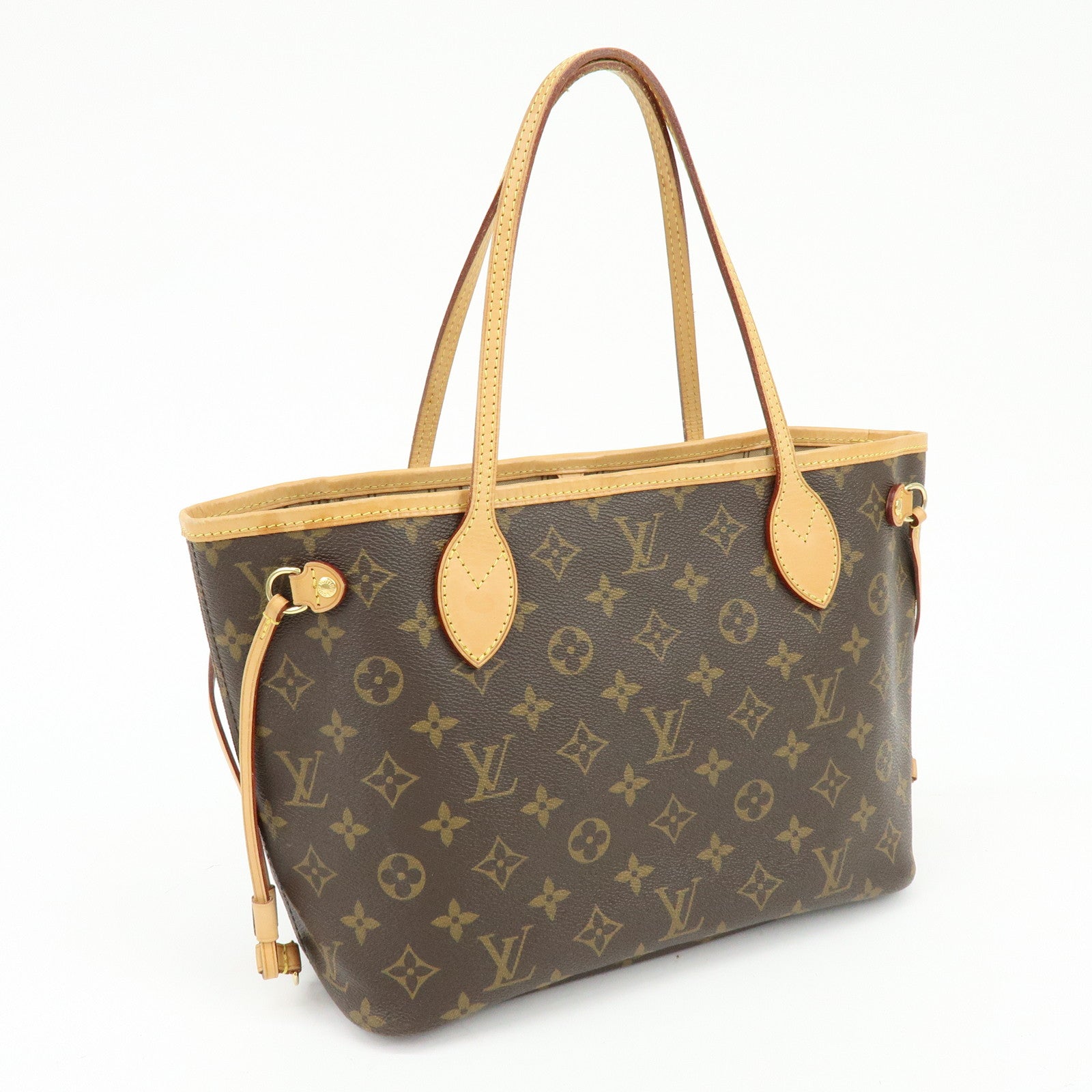 Louis Vuitton Monogram Neverfull PM Tote Bag Hand Bag Brown M40155