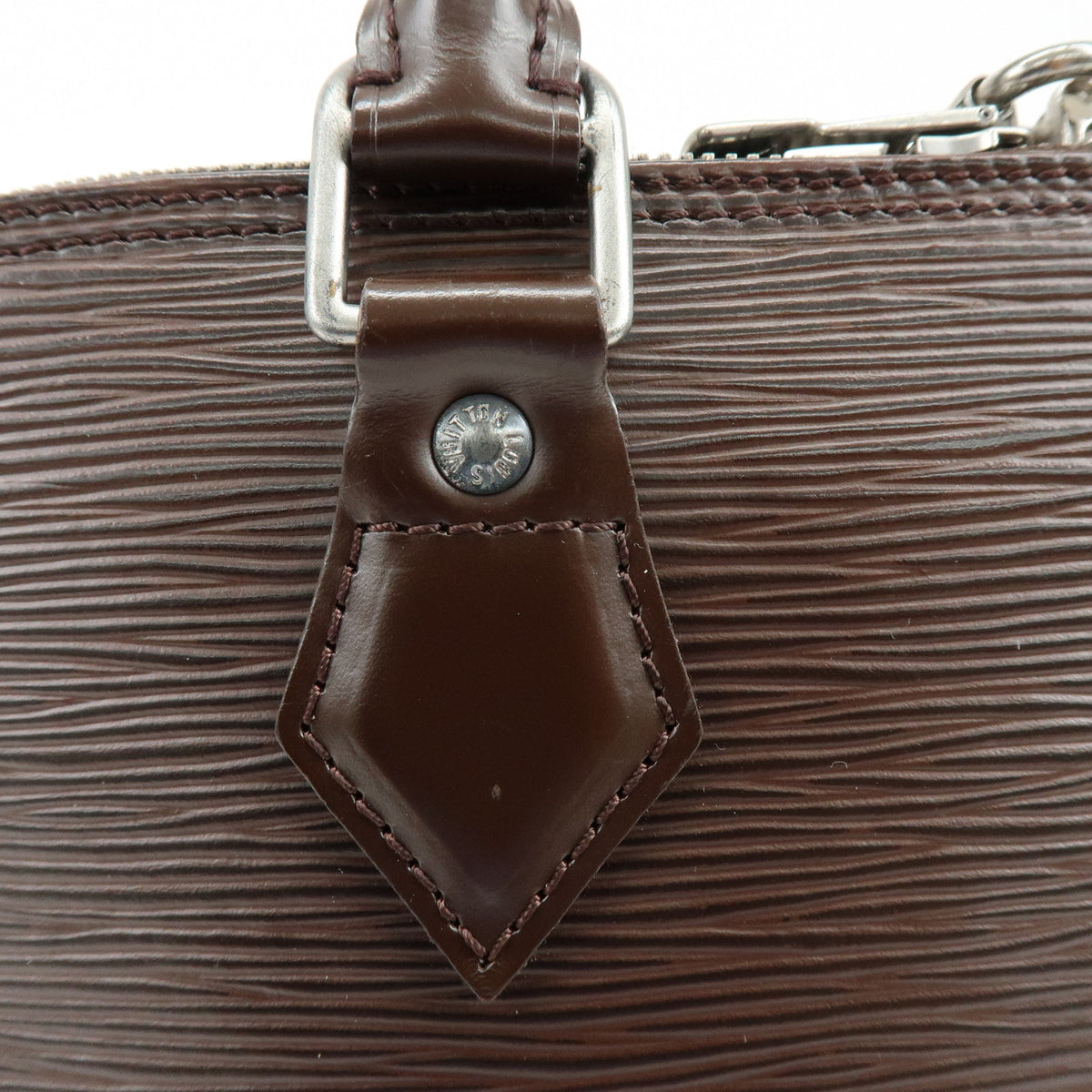 Louis Vuitton Epi Alma Leather Hand Bag Moca M5280D
