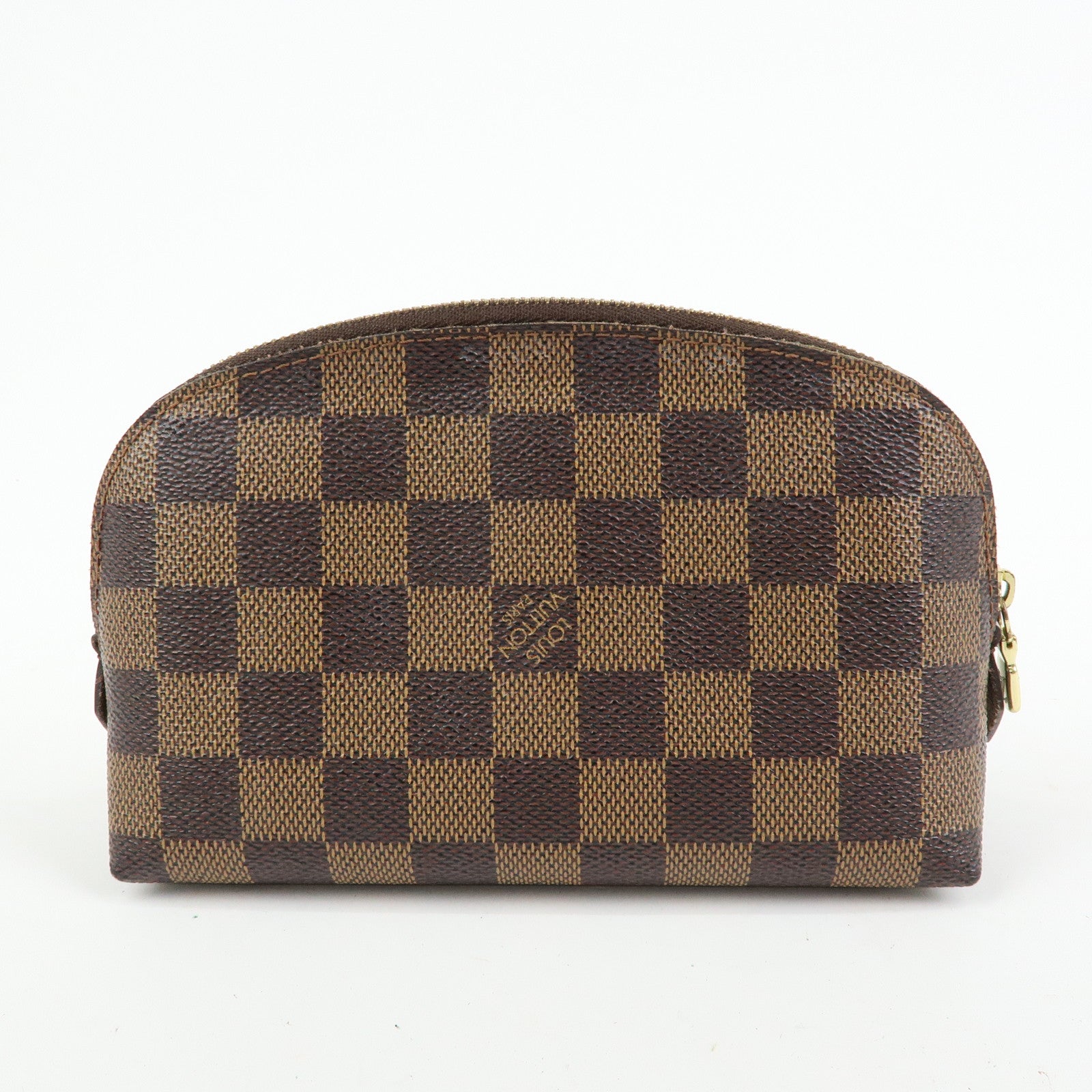 Louis Vuitton Damier Pochette Cosmetic PM Pouch Brown N47516