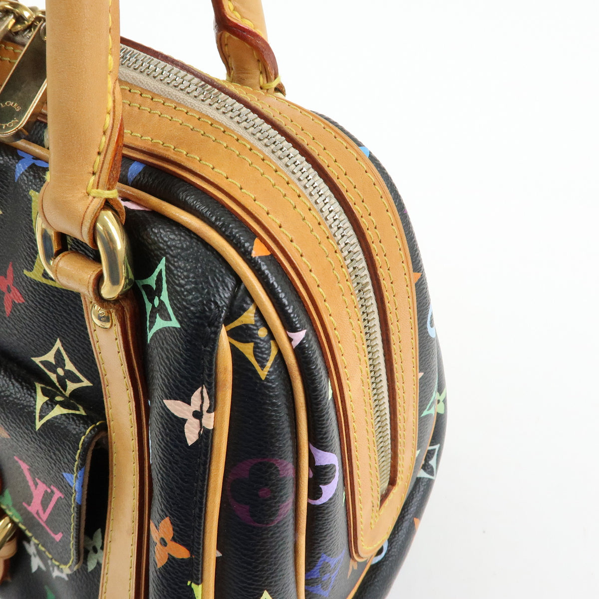 Louis Vuitton Monogram Multicolor Priscilla Hand Bag Noir M40097