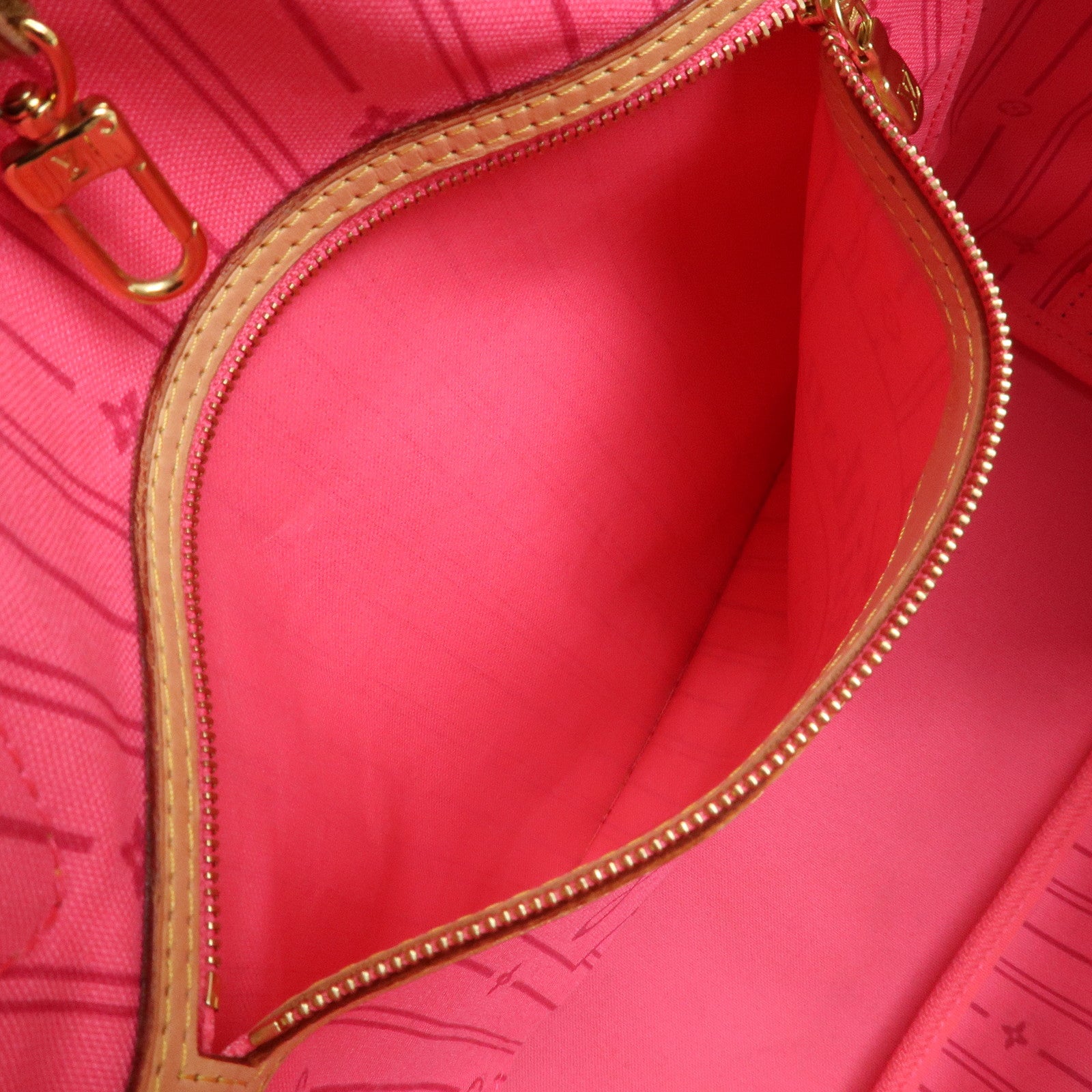 Louis Vuitton Monogram Rose Neverfull MM Tote Shoulder Bag M48613