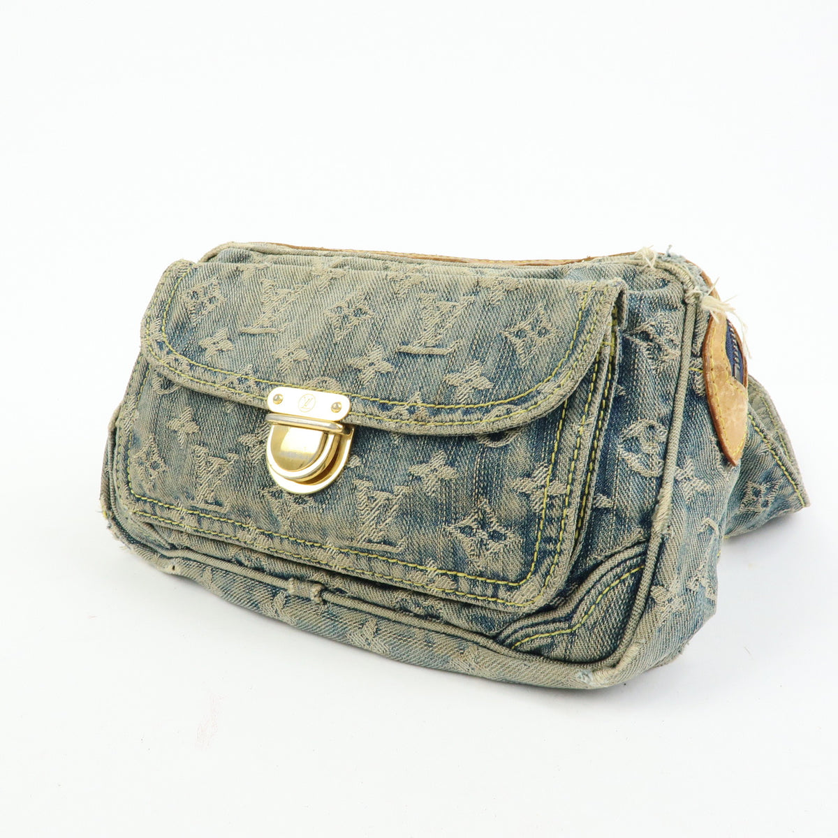 Louis Vuitton Monogram Denim Bum Bag Waist Bag Blue M95347