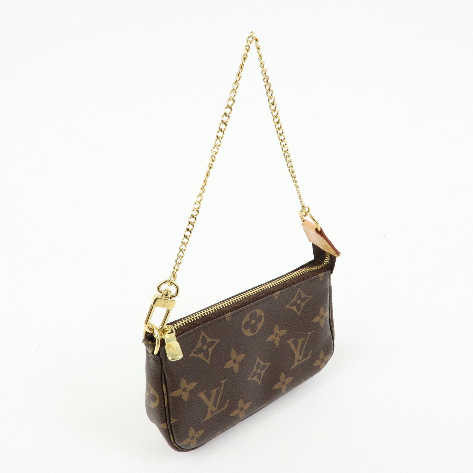 Louis Vuitton Monogram Mini Pochette Accessoires Hand Bag M58009