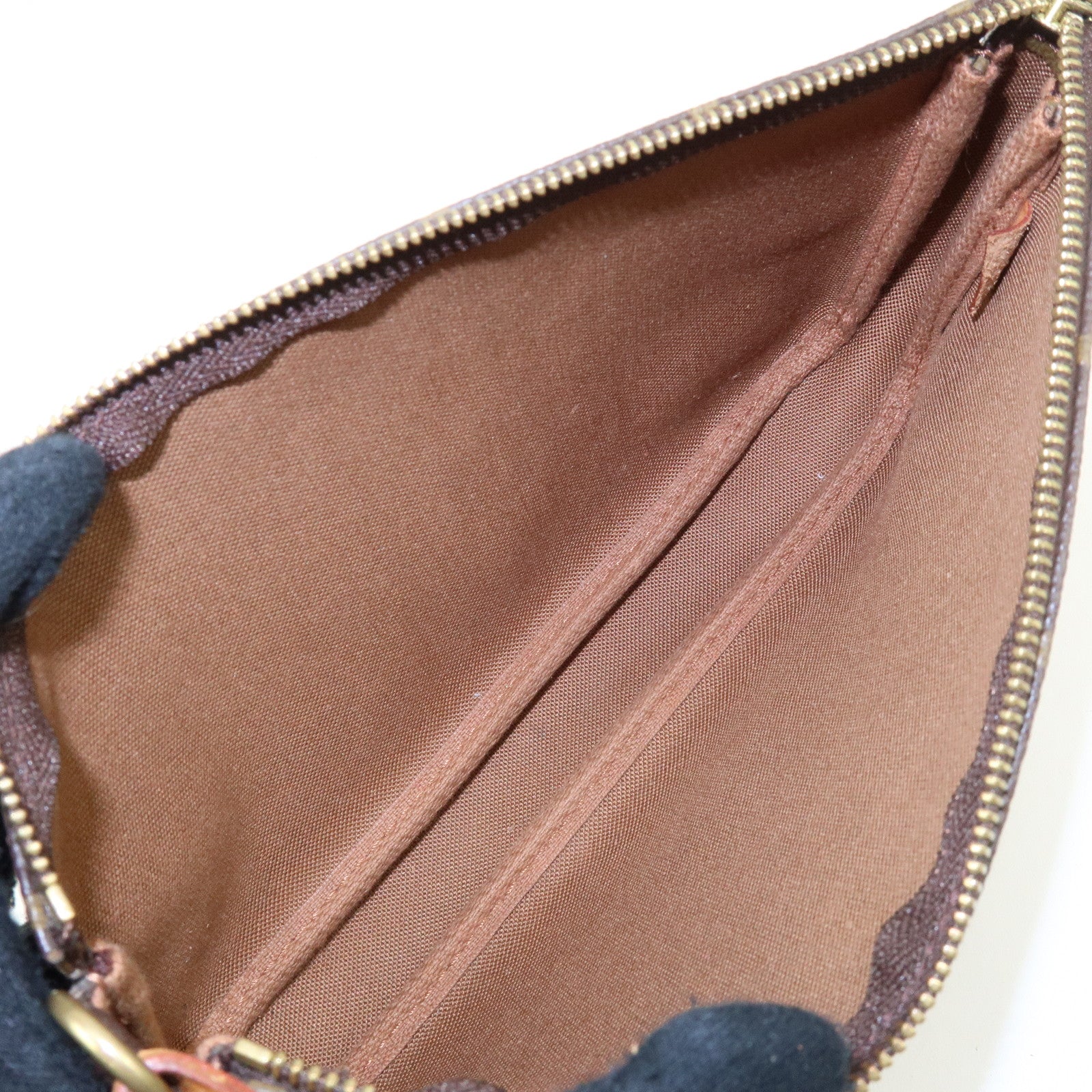 Louis Vuitton Monogram Pochette Accessoires Hand Bag Brown M51980