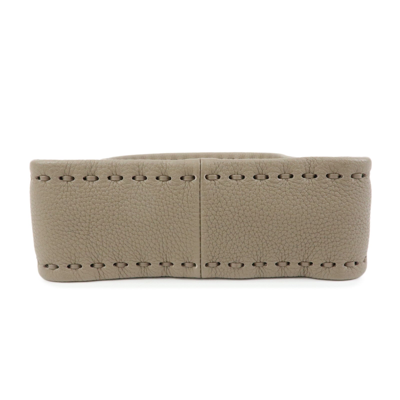 FENDI Selleria Calf Fendessence Small Hand Bag Greige 8BS094