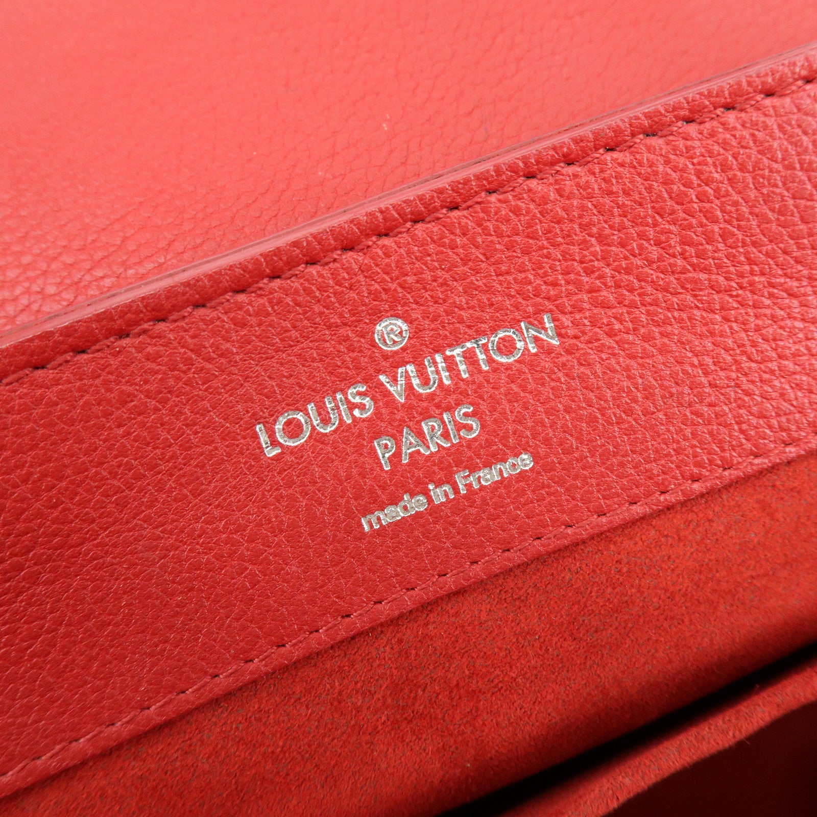 Louis Vuitton Lockme Taurillon Leather Backpack Rucksack Ruby M41818