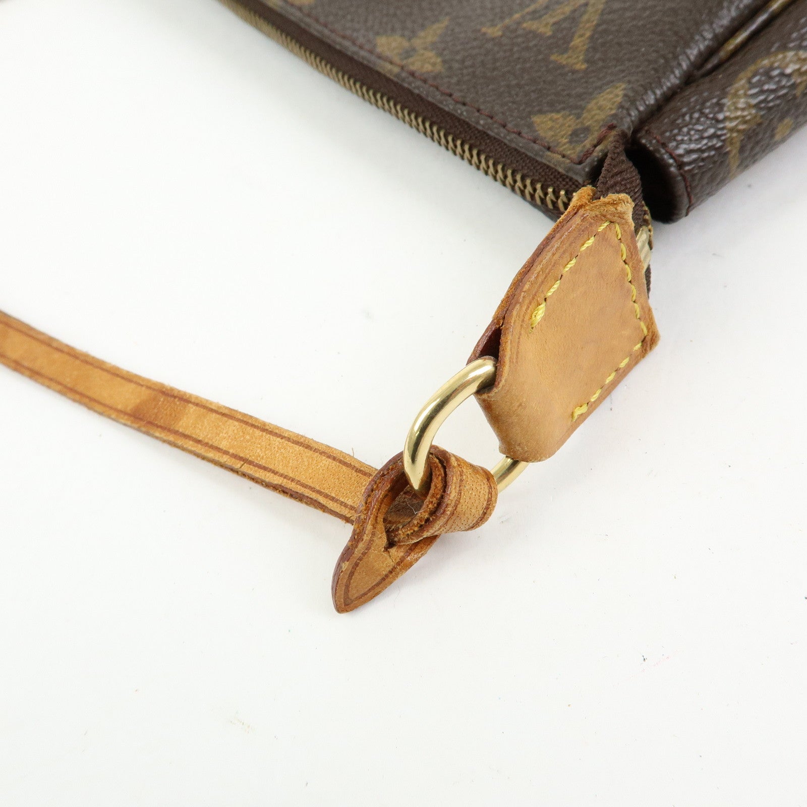 Louis Vuitton Monogram Pochette Accessoires Hand Bag Brown M51980