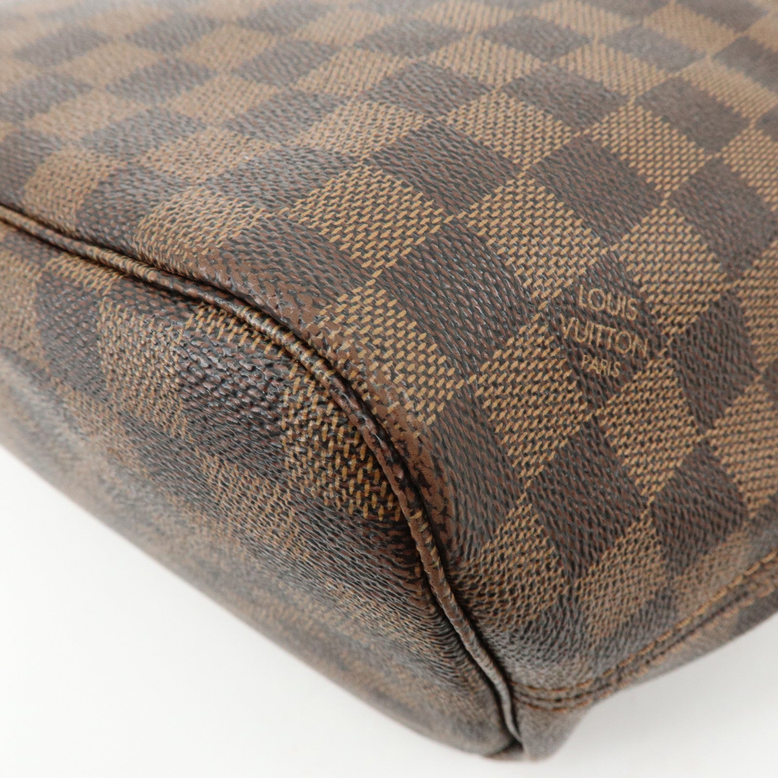 Louis Vuitton Damier Ebene Neverfull MM Tote Bag Cerise N41358