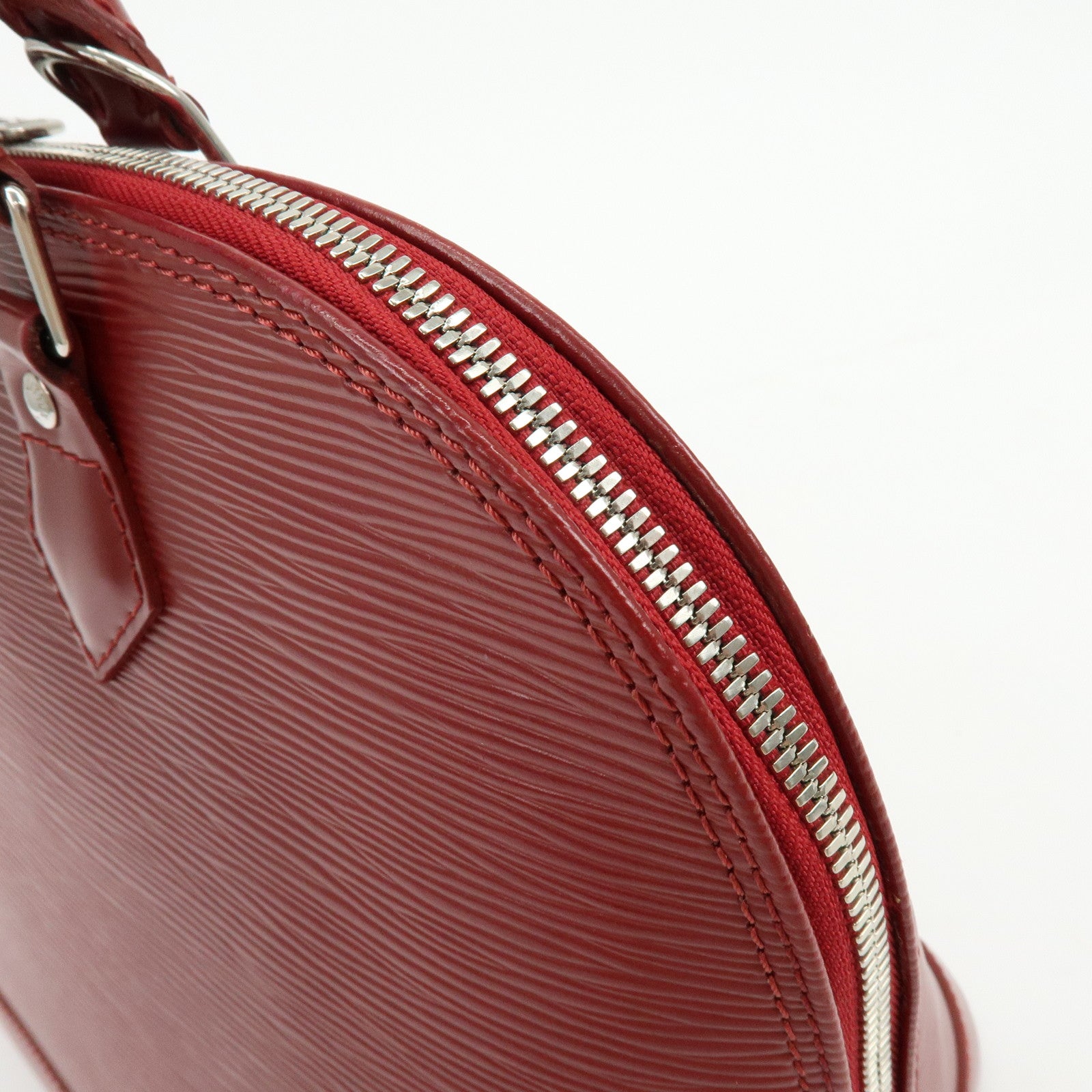 Louis Vuitton Epi Alma PM Leather Hand Bag Carmine Red M4058E