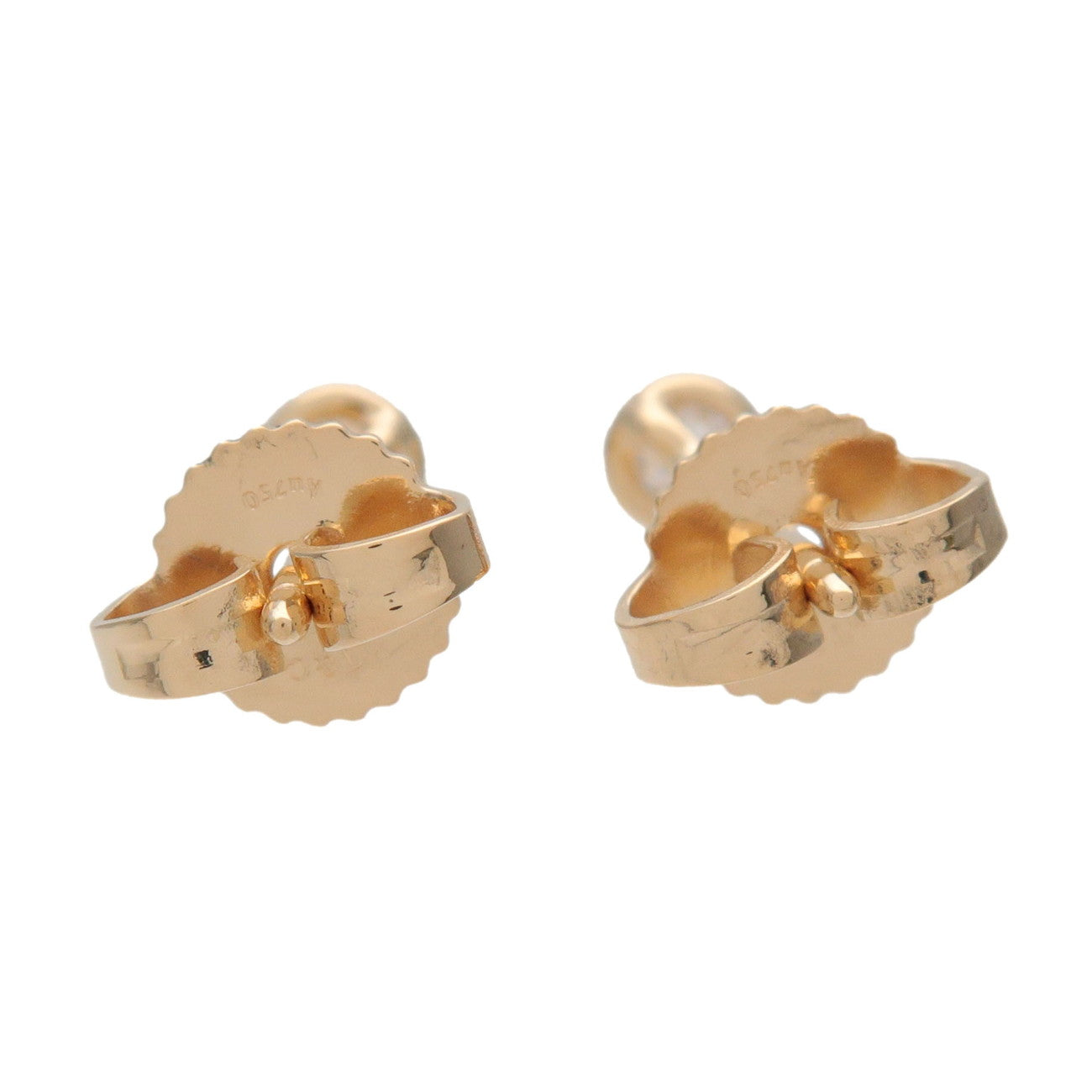 Tiffany & Co By the Yard Diamond Earrings K18 750YG Yellow Gold
