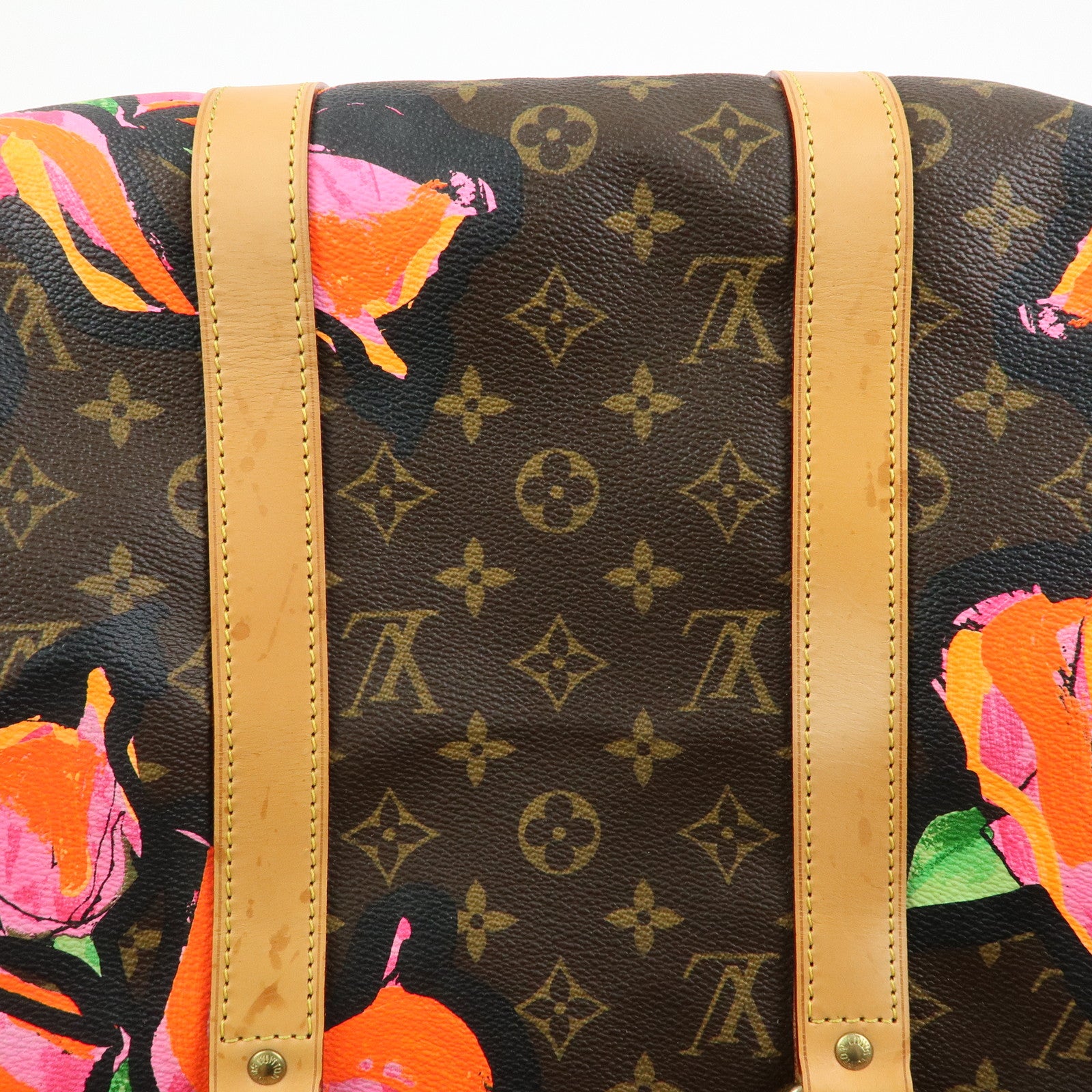 Louis Vuitton Monogram Rose Keep All Bandouliere 50 Boston Bag M48605