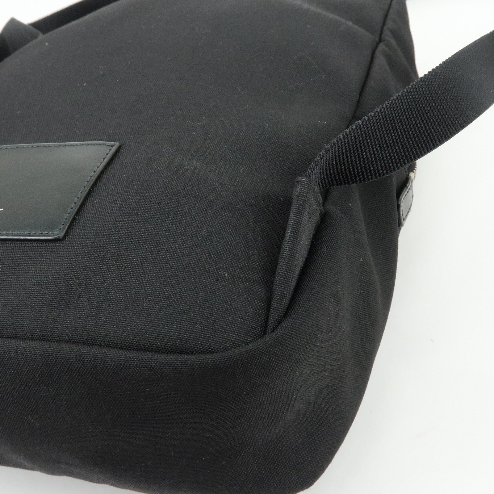 SAINT LAURENT PARIS Canvas Leather Sac City Laptop Backpack 533232